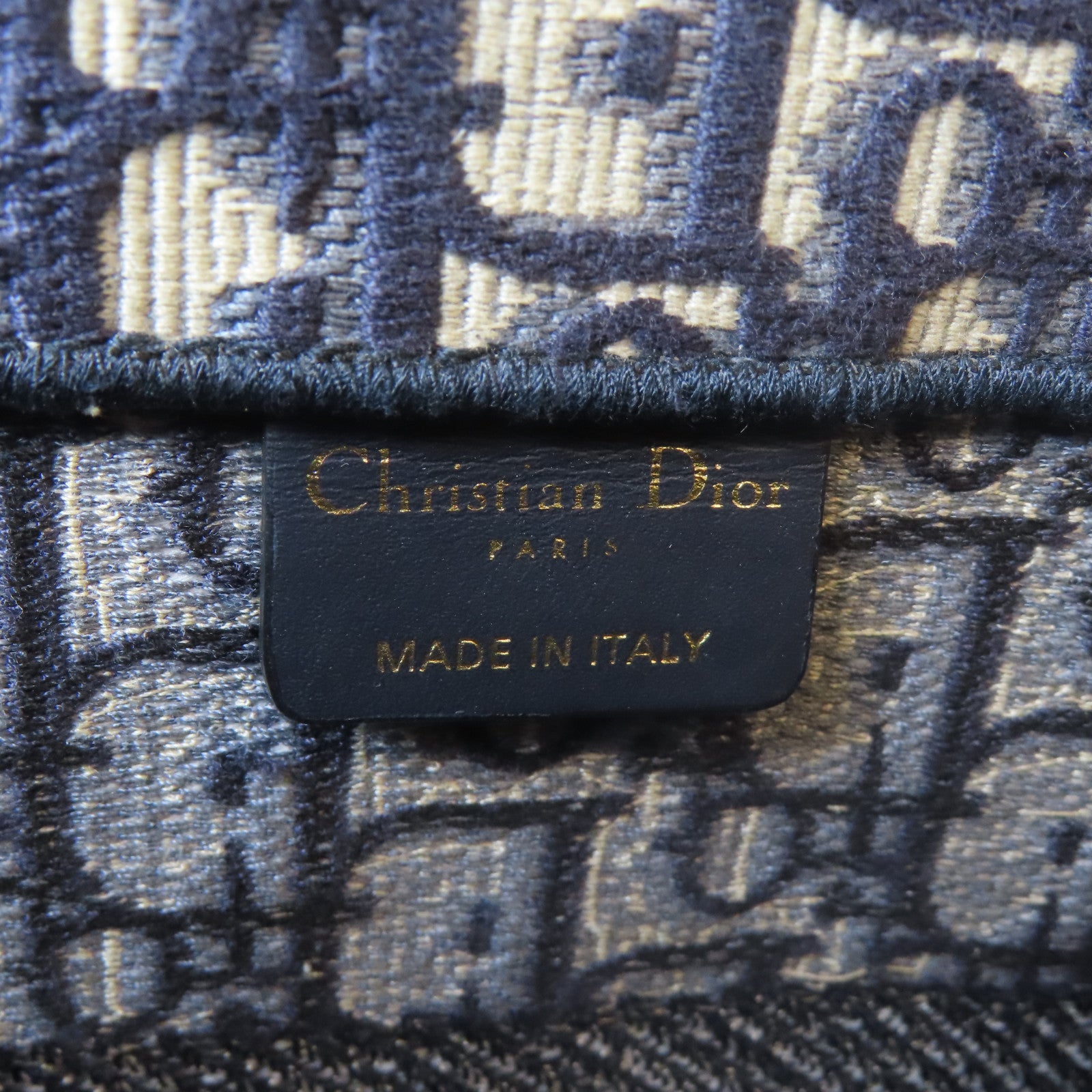 Dior 【激減優惠】帆布Book Tote Medium手挽袋藍色/米色