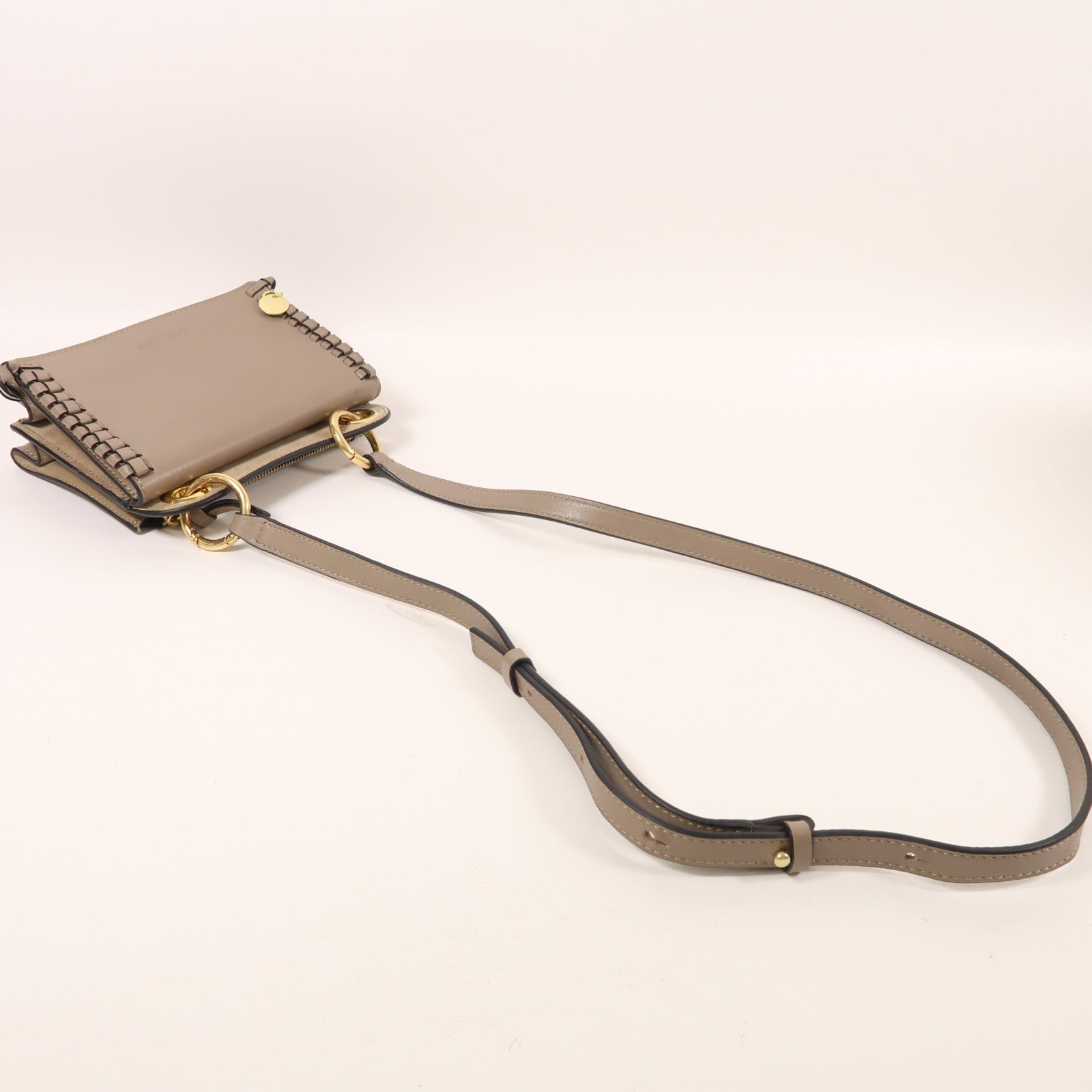 SEE BY CHLOE 牛皮皮革2 Way Shoulder金扣手挽肩背兩用袋