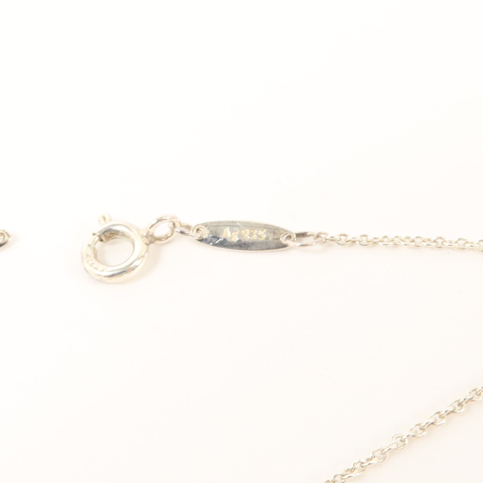 TIFFANY＆CO 925純銀Elsa Peretti Diamond By the Yard手鏈