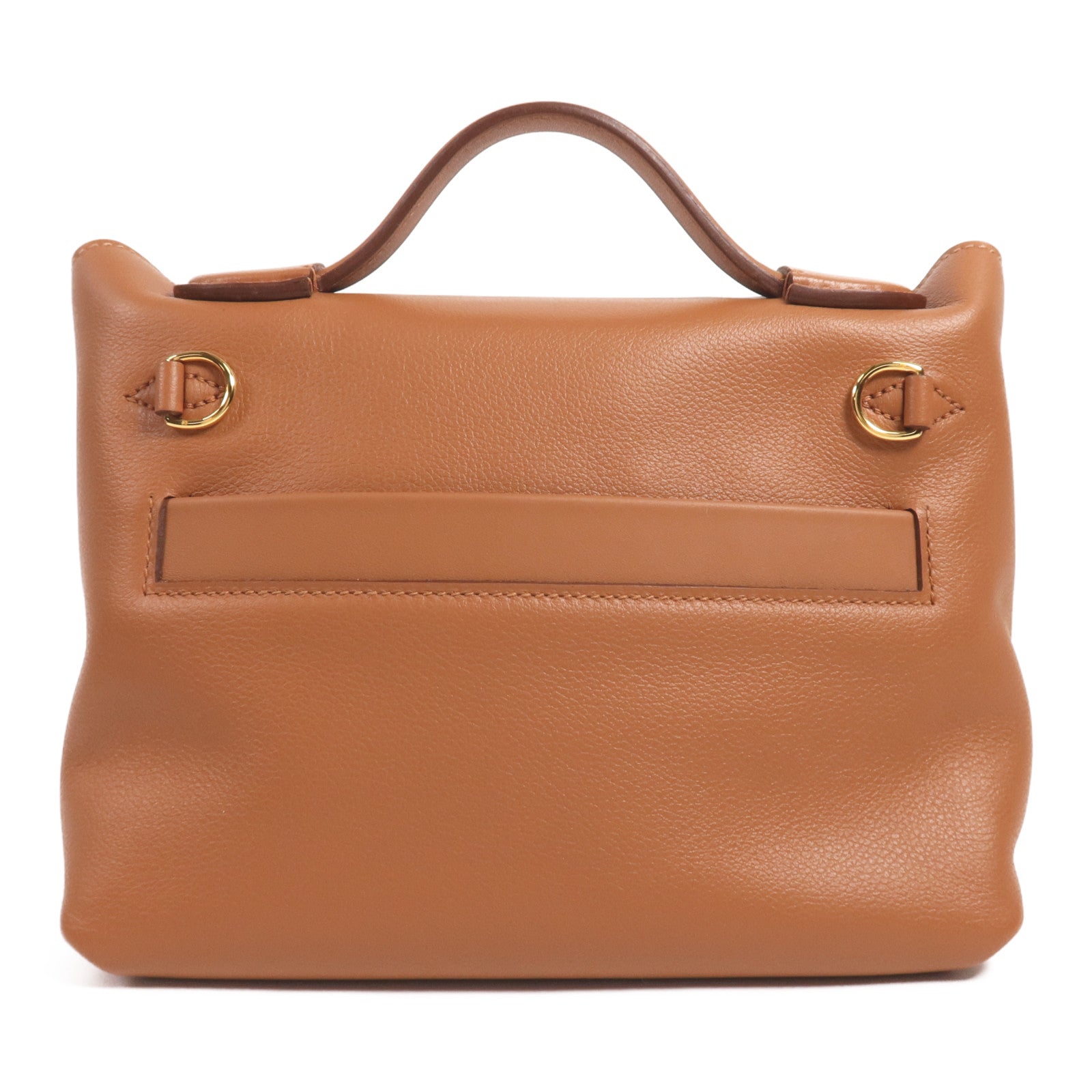 HERMES Evercolor皮革24/24 Mini金扣手挽肩背兩用袋