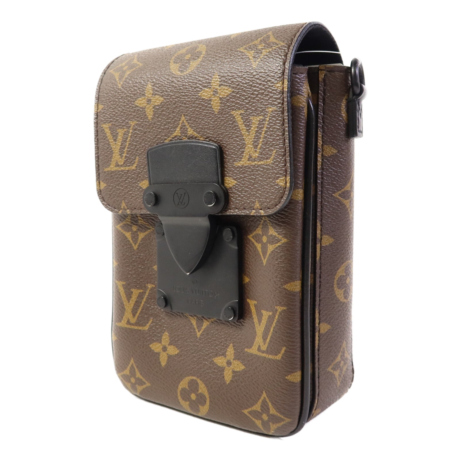 LOUIS VUITTON Monogram Macassar S-Lock肩背袋