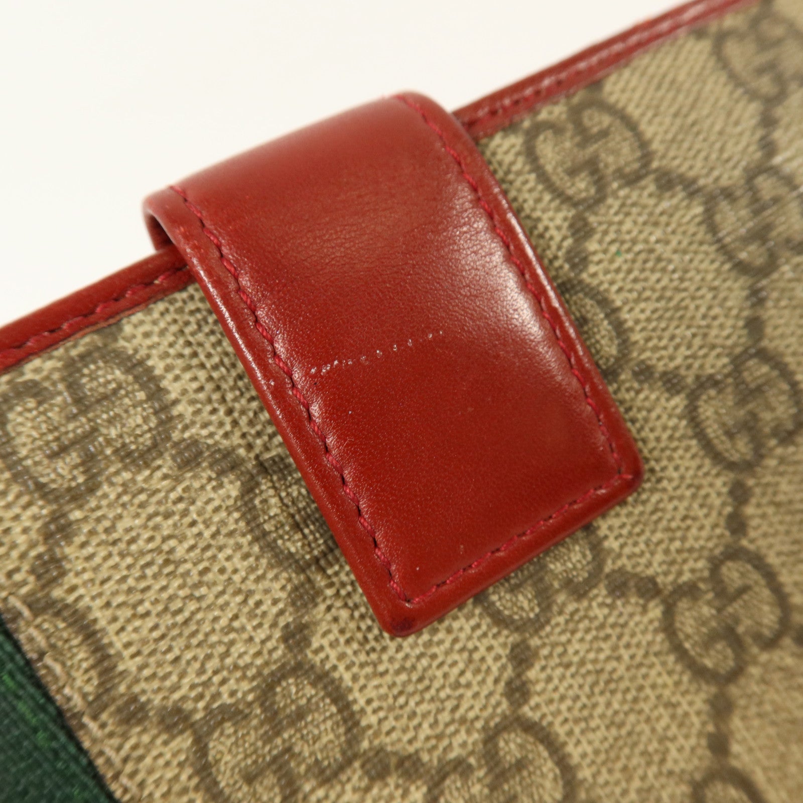 GUCCI 塗層帆布Wed Continental Long Wallet金扣長錢包