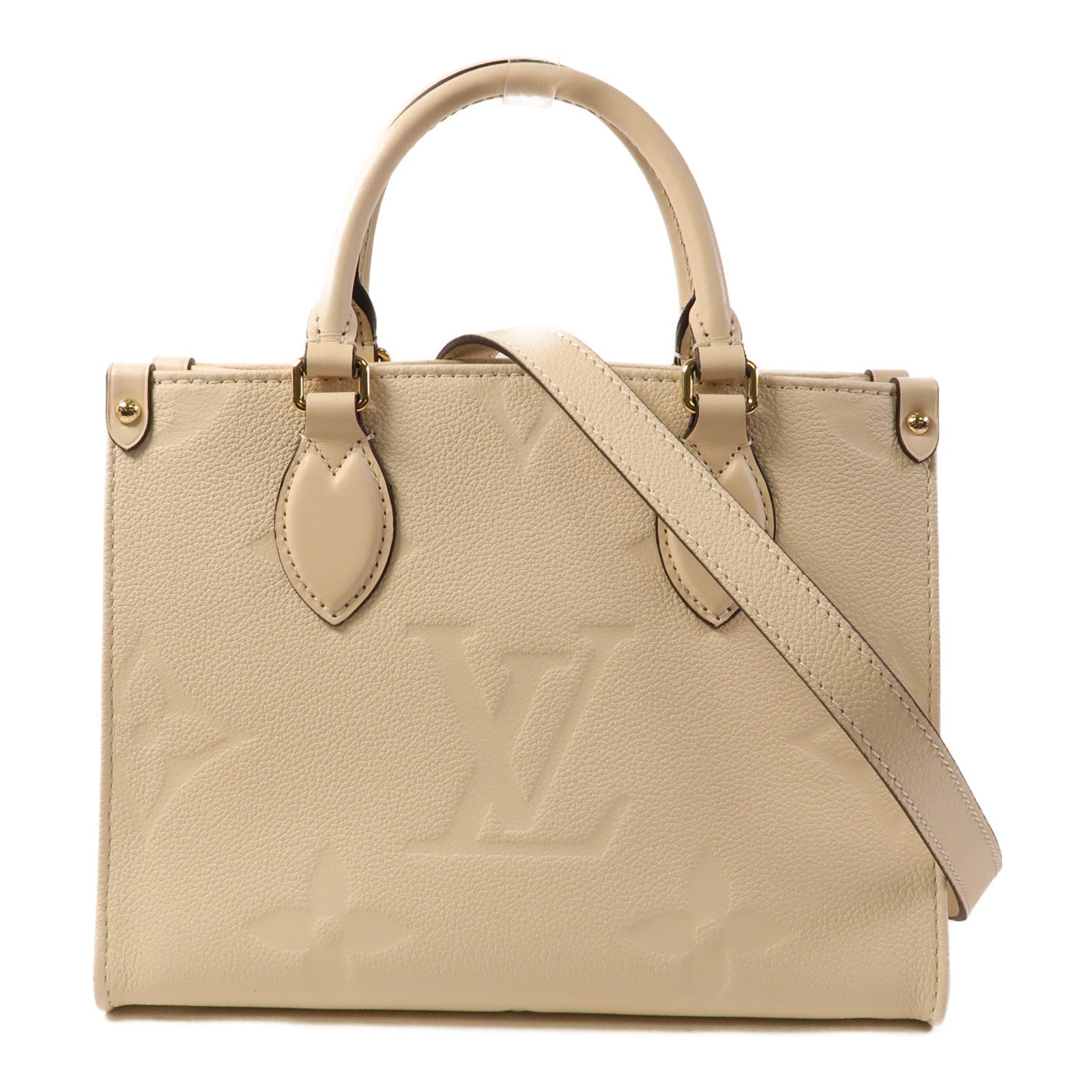 LOUIS VUITTON Monogram Empreinte On The Go金扣手挽肩背兩用袋