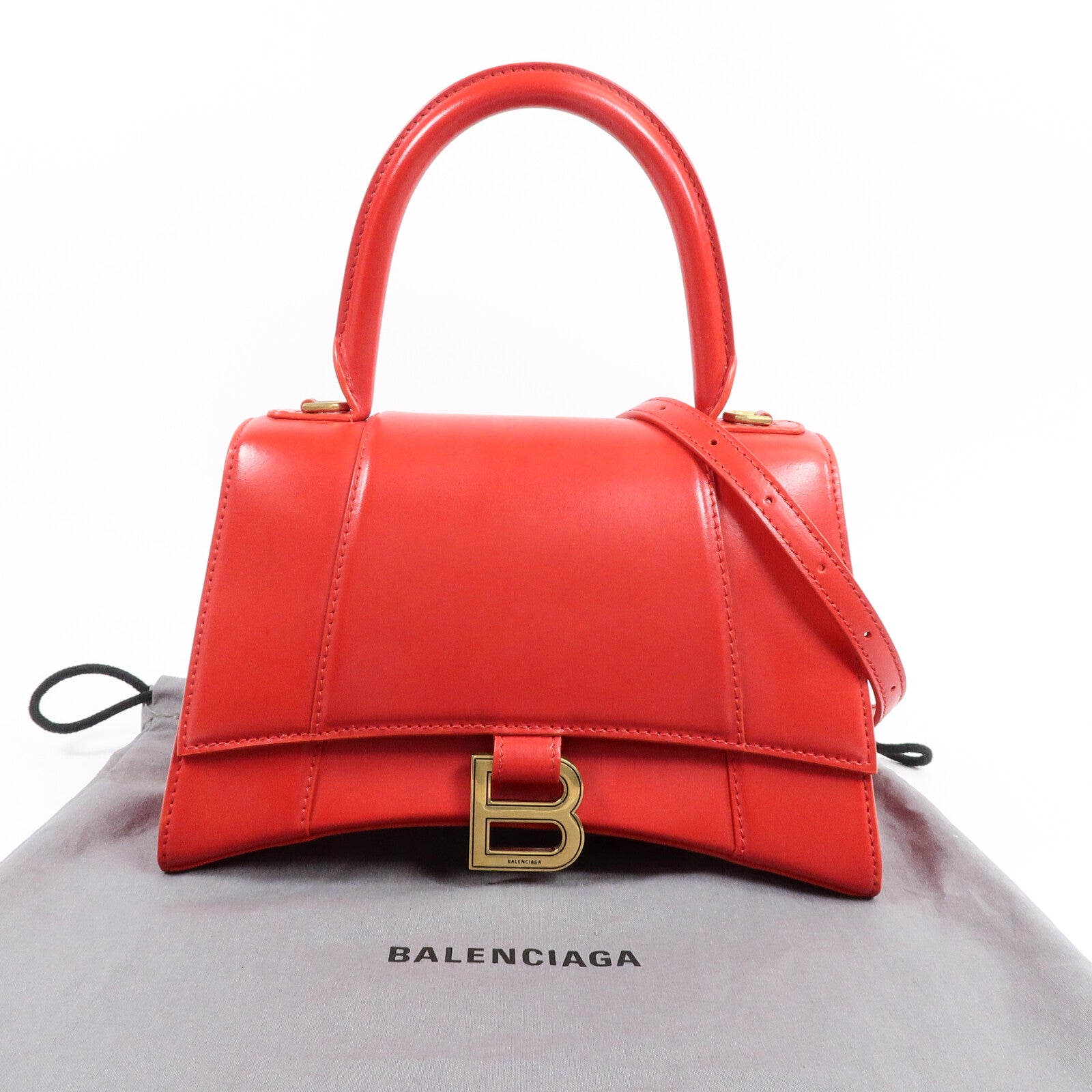 BALENCIAGA 牛皮皮革Hourglass Small手挽肩背兩用袋