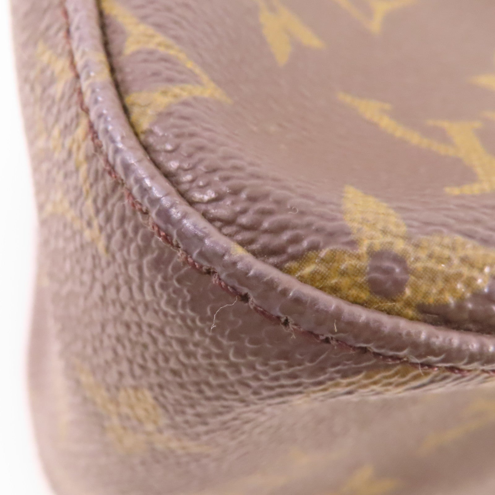 LOUIS VUITTON Monogram Looping MM金扣肩背袋棕色