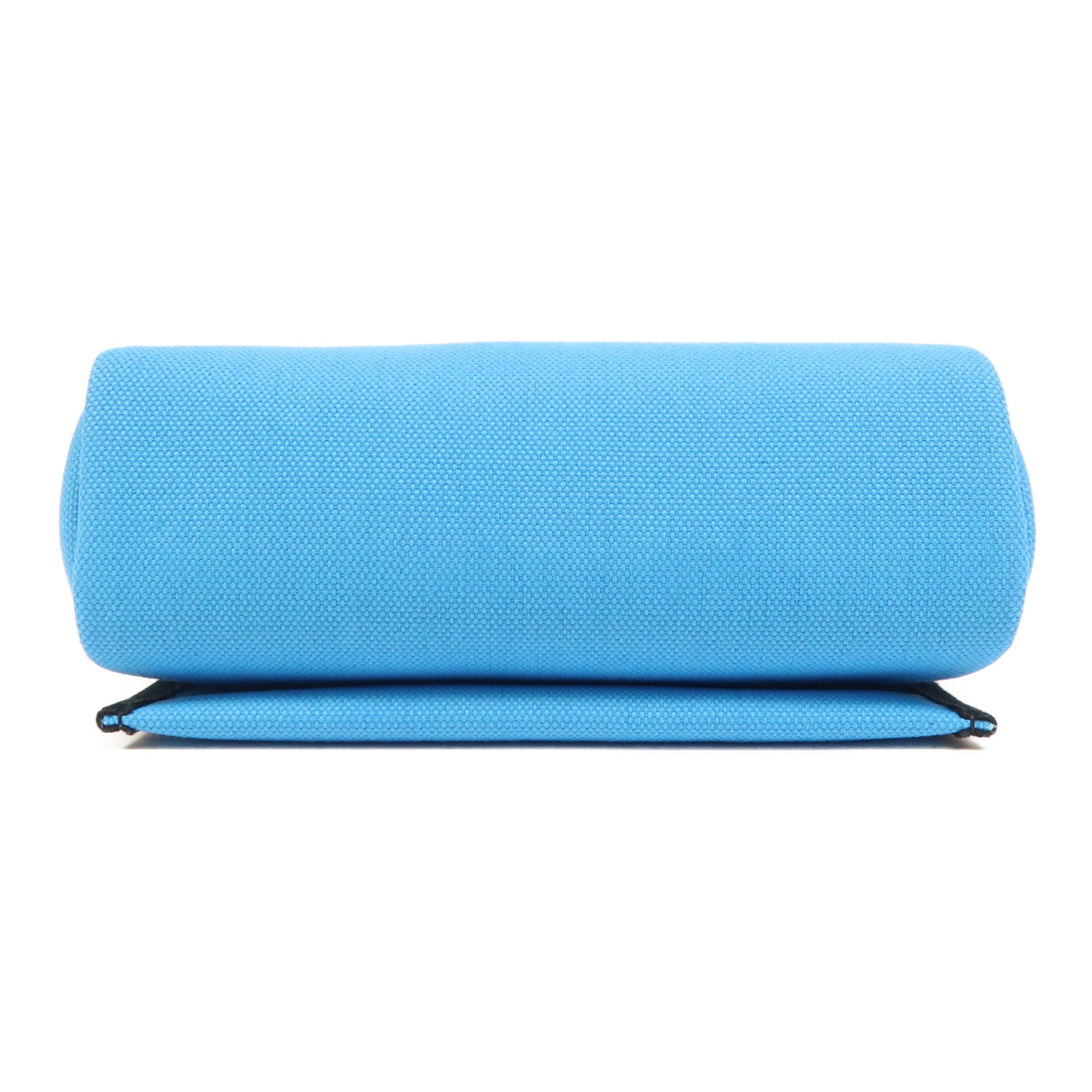 HERMES 帆布Herbag Zip 20銀扣肩背袋Bleu Riviera/Noir