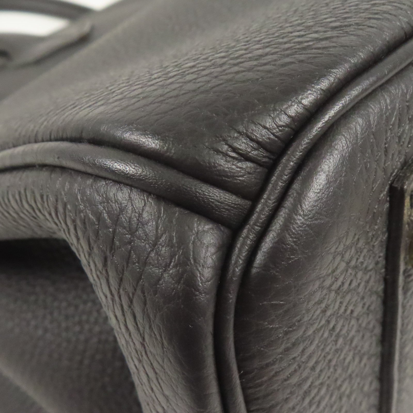 HERMES Togo皮革Birkin 30金扣手挽袋Black