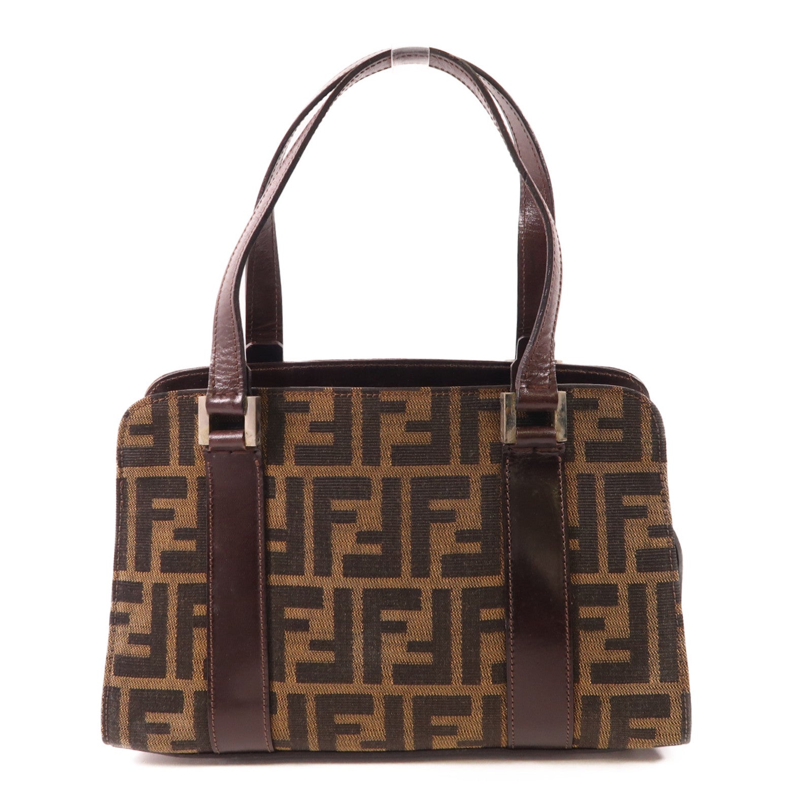 FENDI 帆布Hand Bag銀扣手挽袋