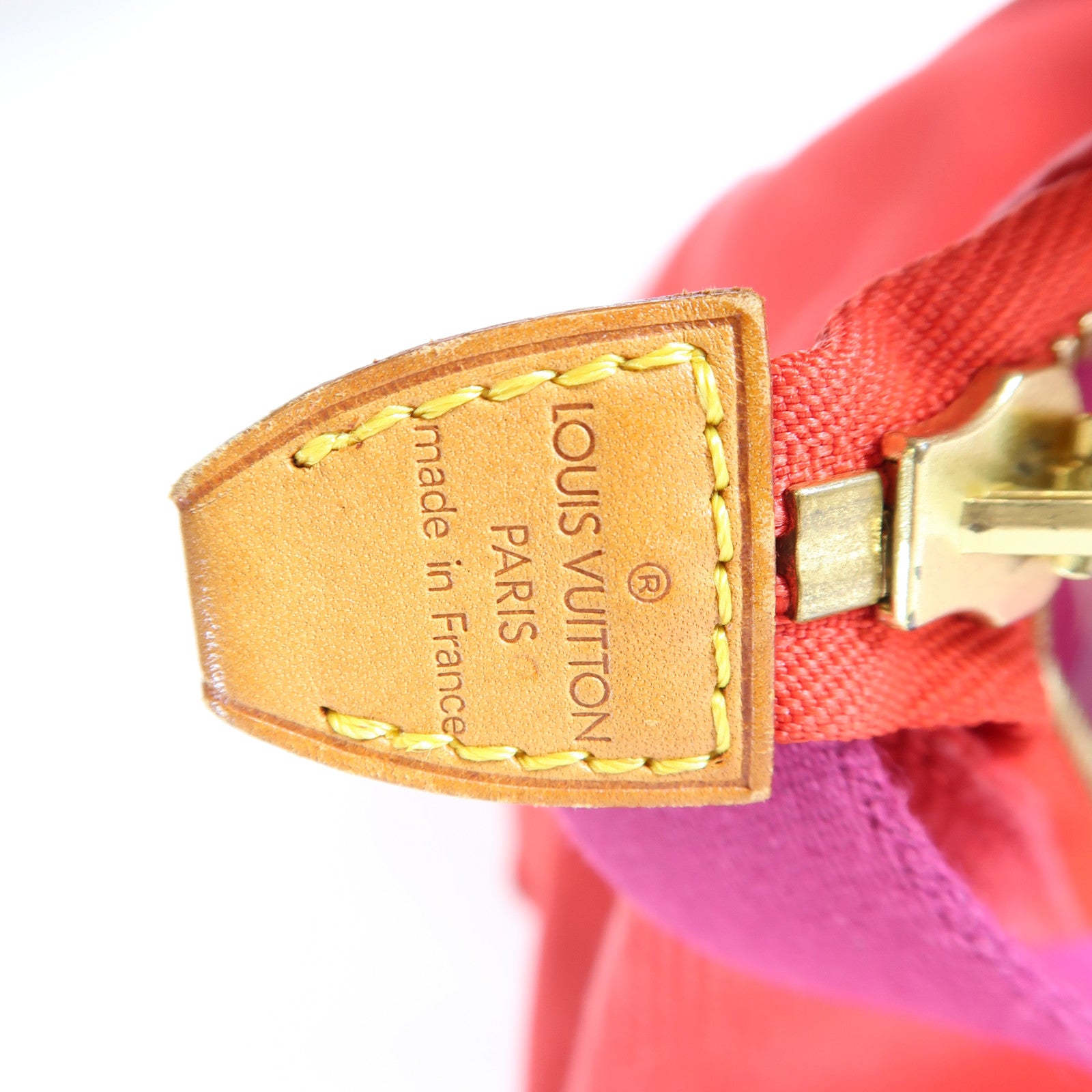 LOUIS VUITTON 帆布Antigua Sac Weekend金扣手挽袋紅色