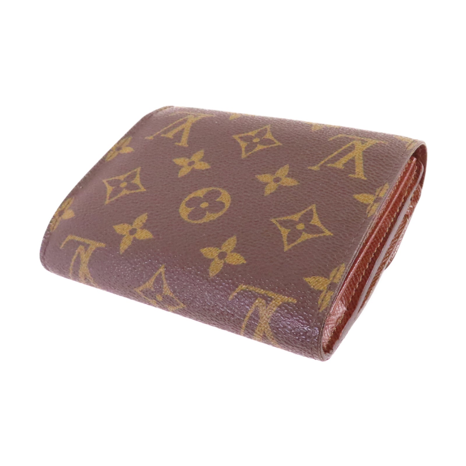 LOUIS VUITTON Monogram Joey Short Wallet金扣短錢包啡色