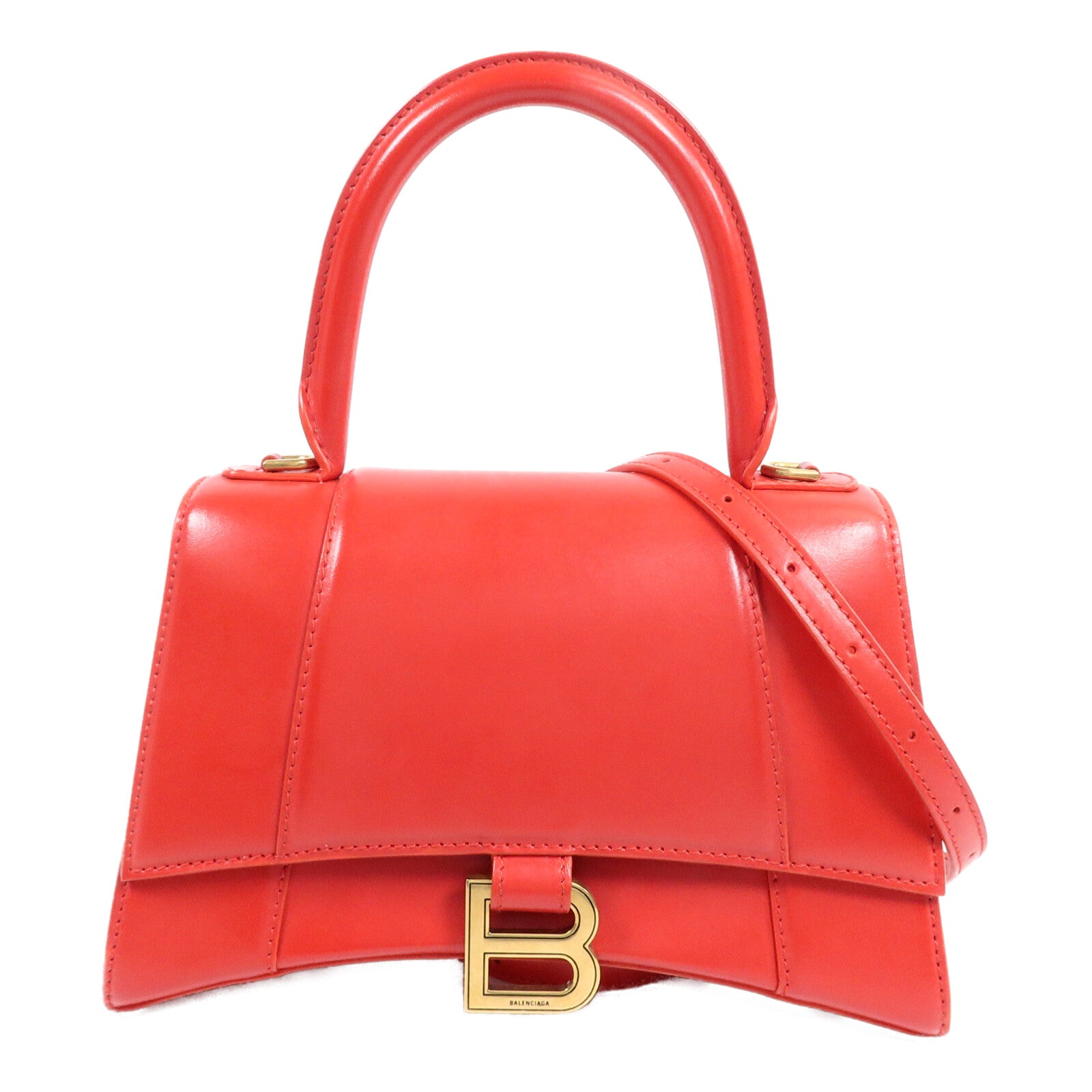 BALENCIAGA 牛皮皮革Hourglass Small手挽肩背兩用袋