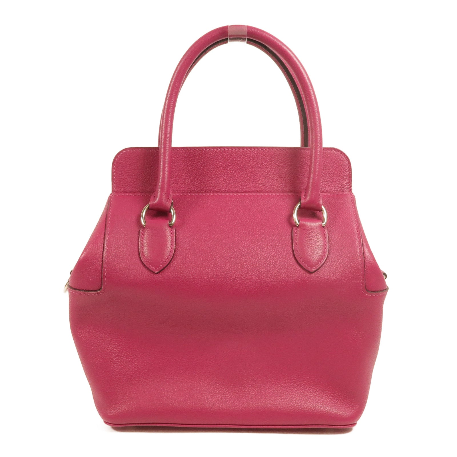 HERMES Evercolor皮革Toolbox 20手挽肩背兩用袋Rose Pourpre
