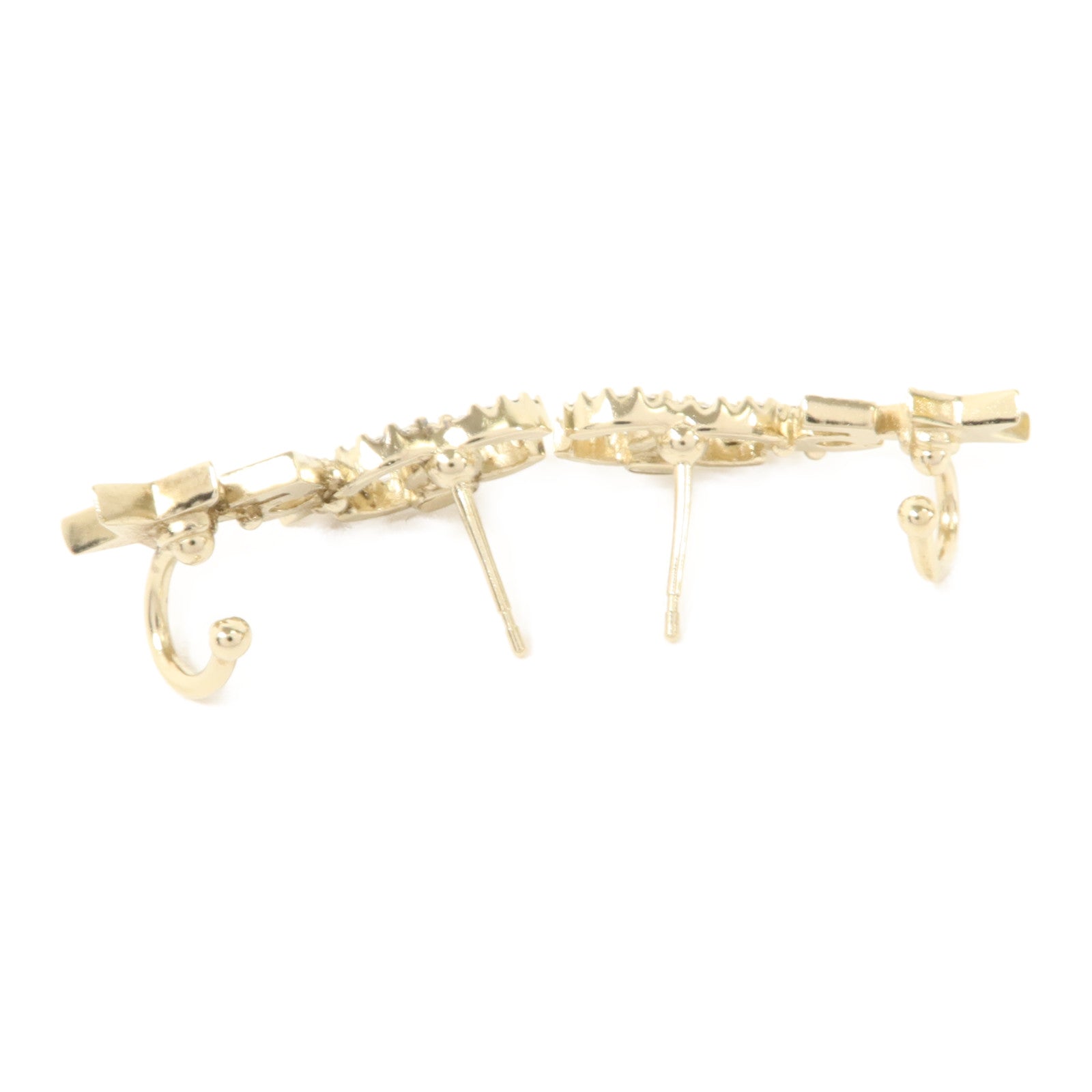 CHANEL 金屬/水晶Pierced Earring耳環