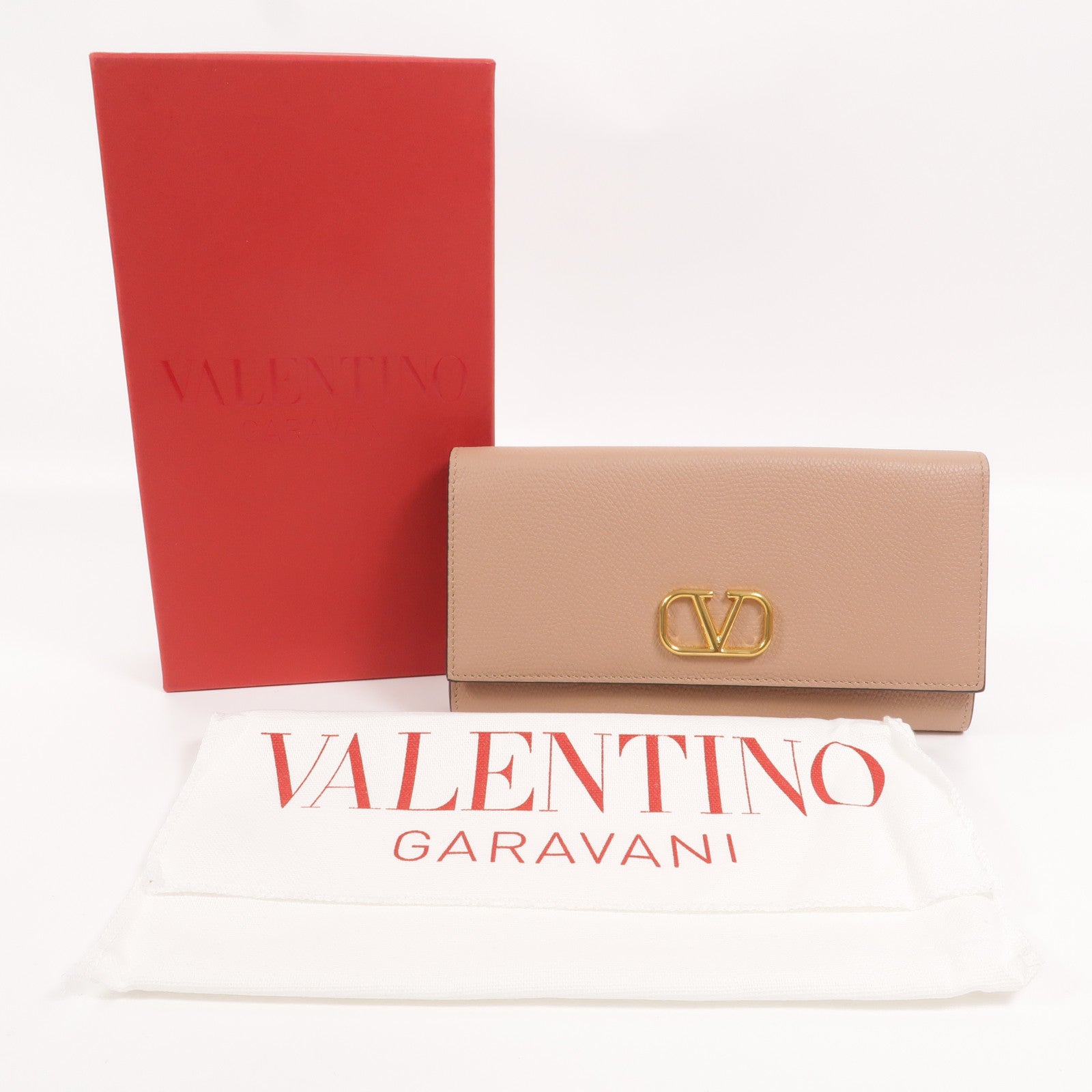 Valentino 牛皮皮革VLogo Signature Long Wallet長錢包