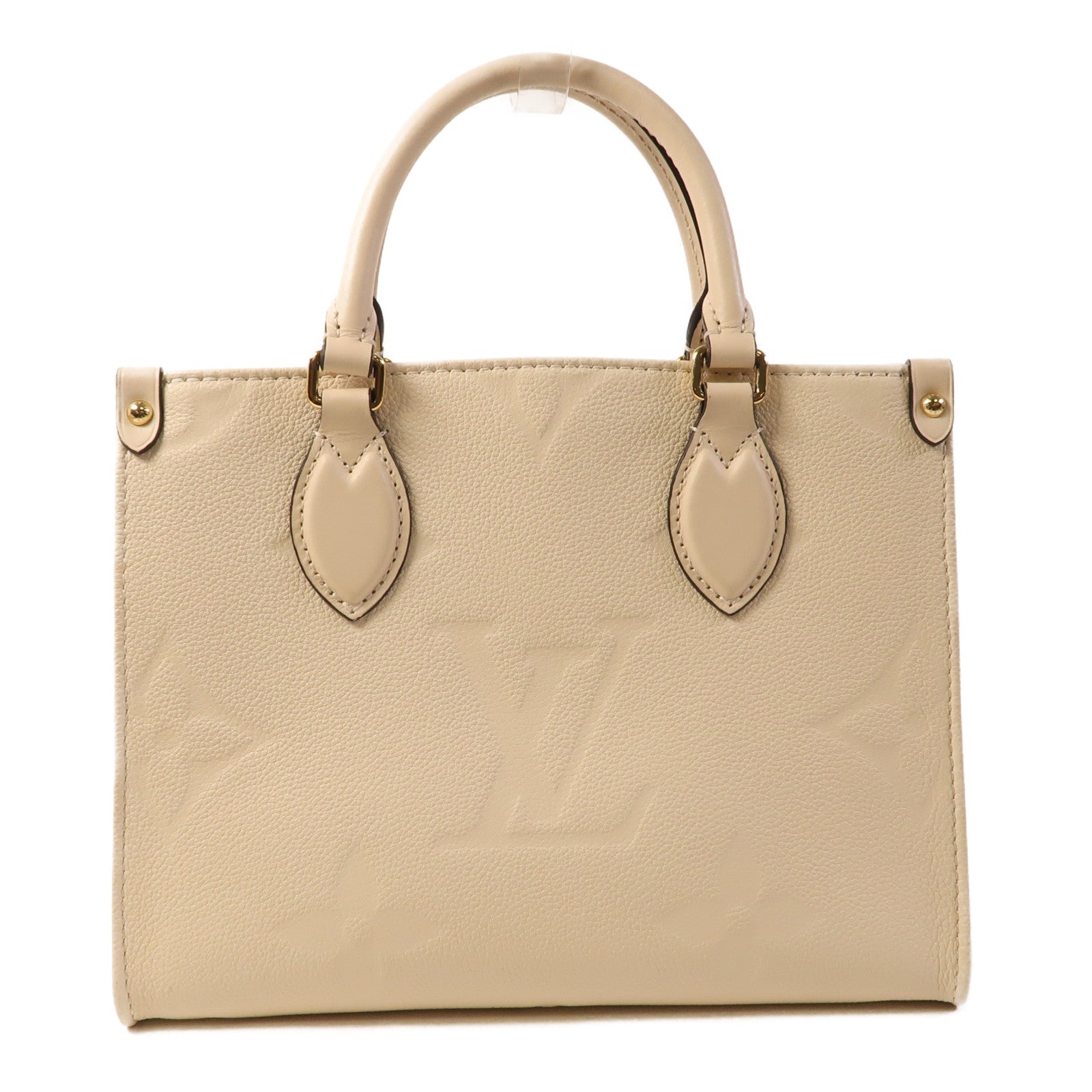 LOUIS VUITTON Monogram Empreinte On The Go金扣手挽肩背兩用袋