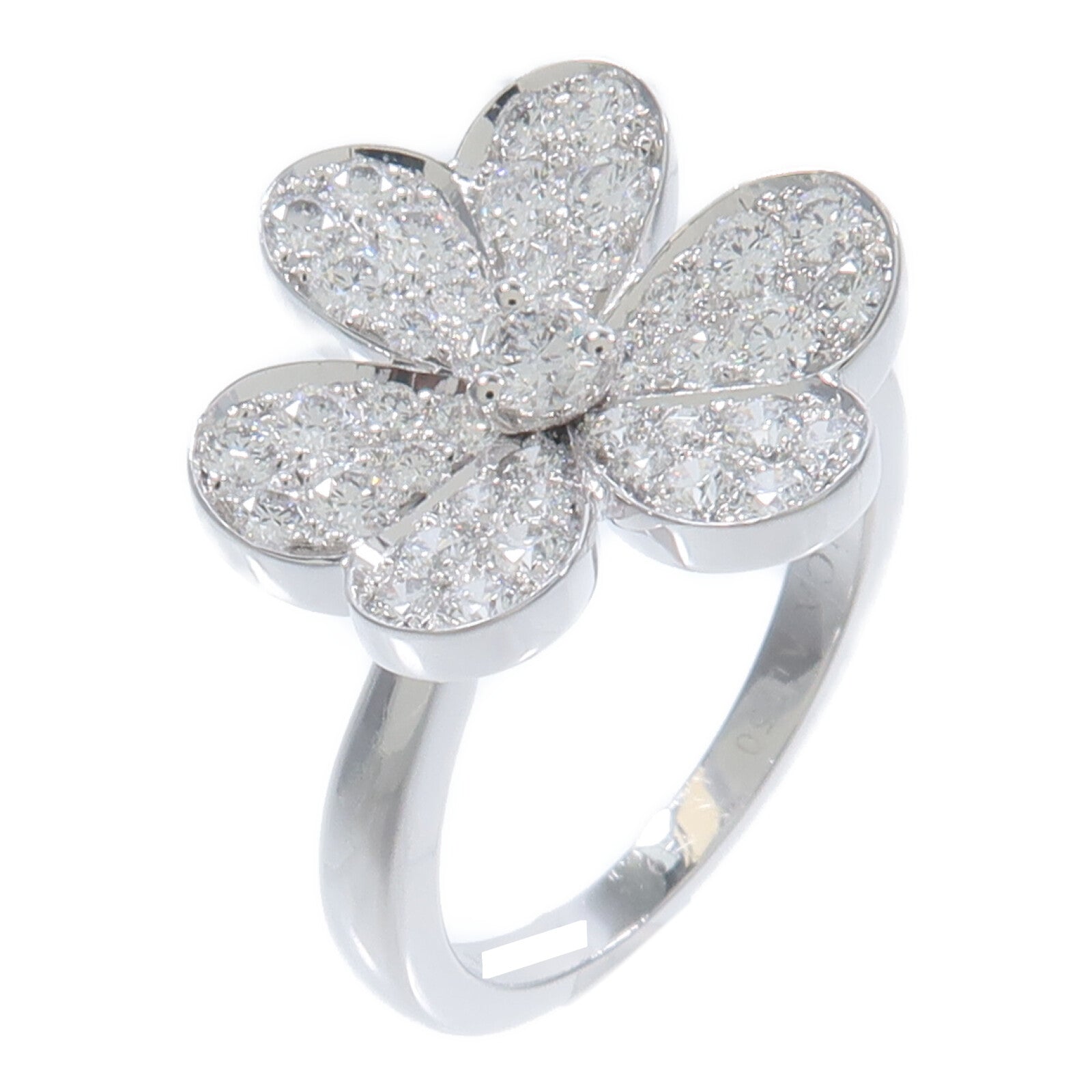 Van Cleef & Arpels 18K白金Diamond Frivole Ring鑽石戒指