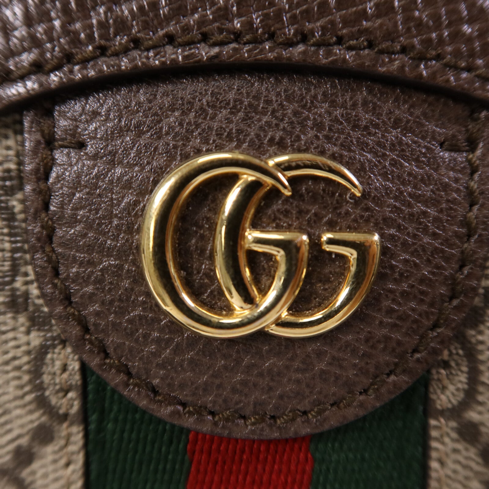 GUCCI 帆布Ophidia GG Mini金扣鏈帶肩背袋