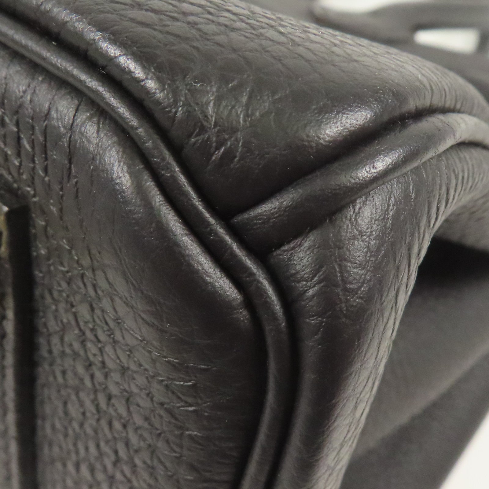 HERMES Togo皮革Birkin 30金扣手挽袋Black