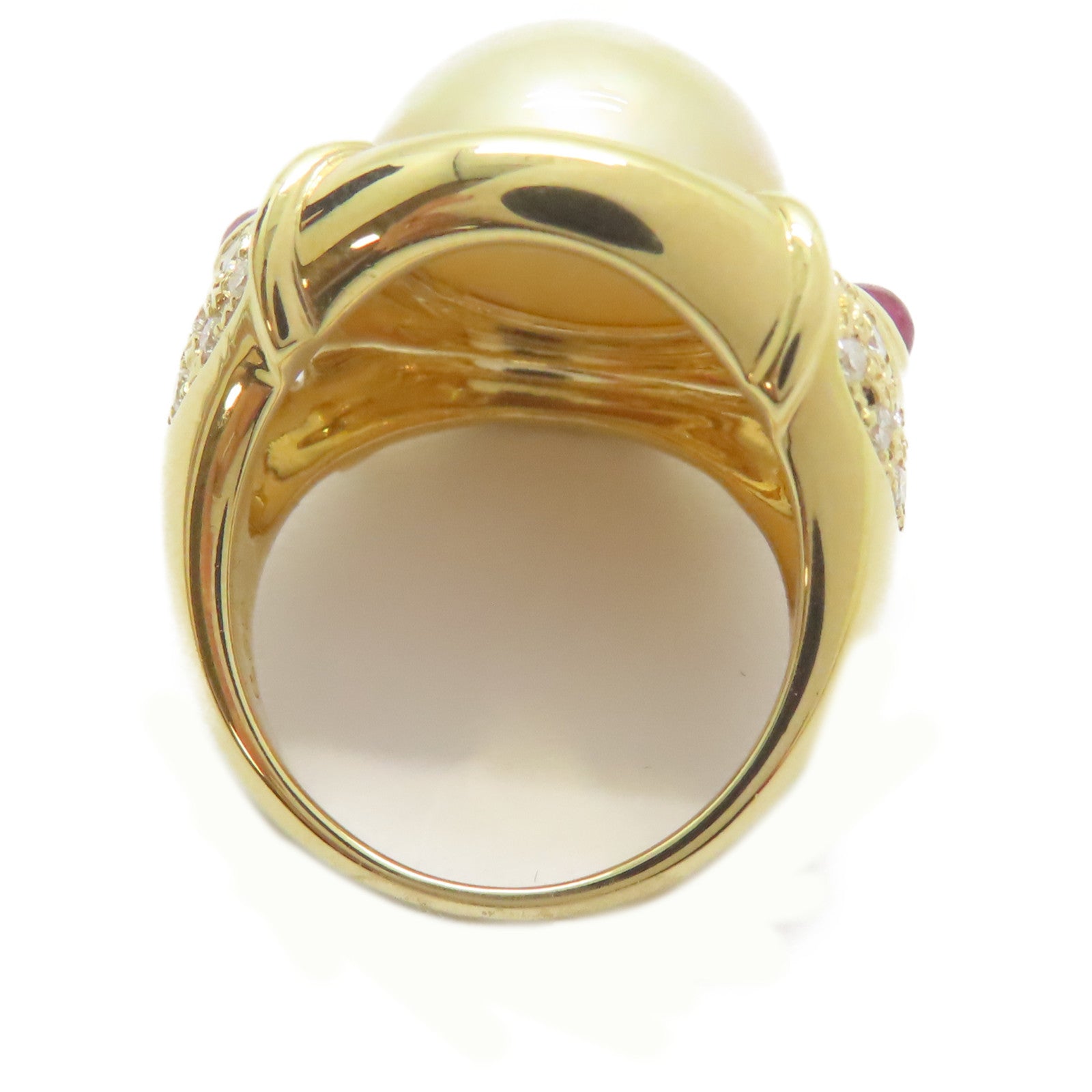 TASAKI 18K黃金/Pearl Ring 13mm珍珠戒指US#5.75