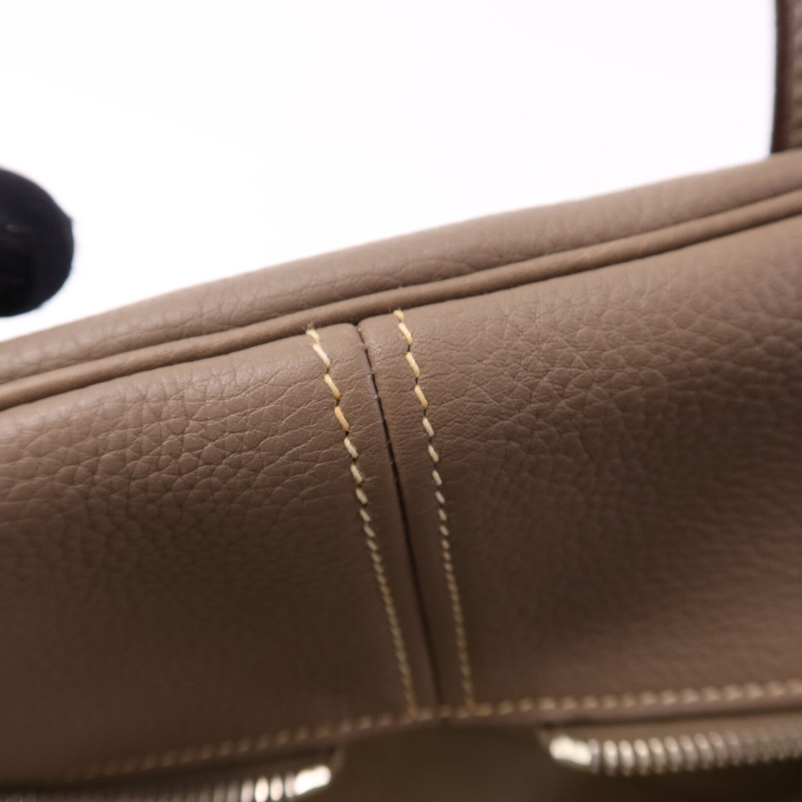 HERMES Clemence皮革Victoria 43銀扣肩背袋