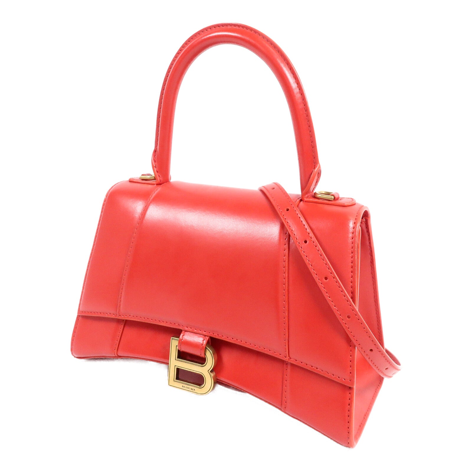 BALENCIAGA 牛皮皮革Hourglass Small手挽肩背兩用袋