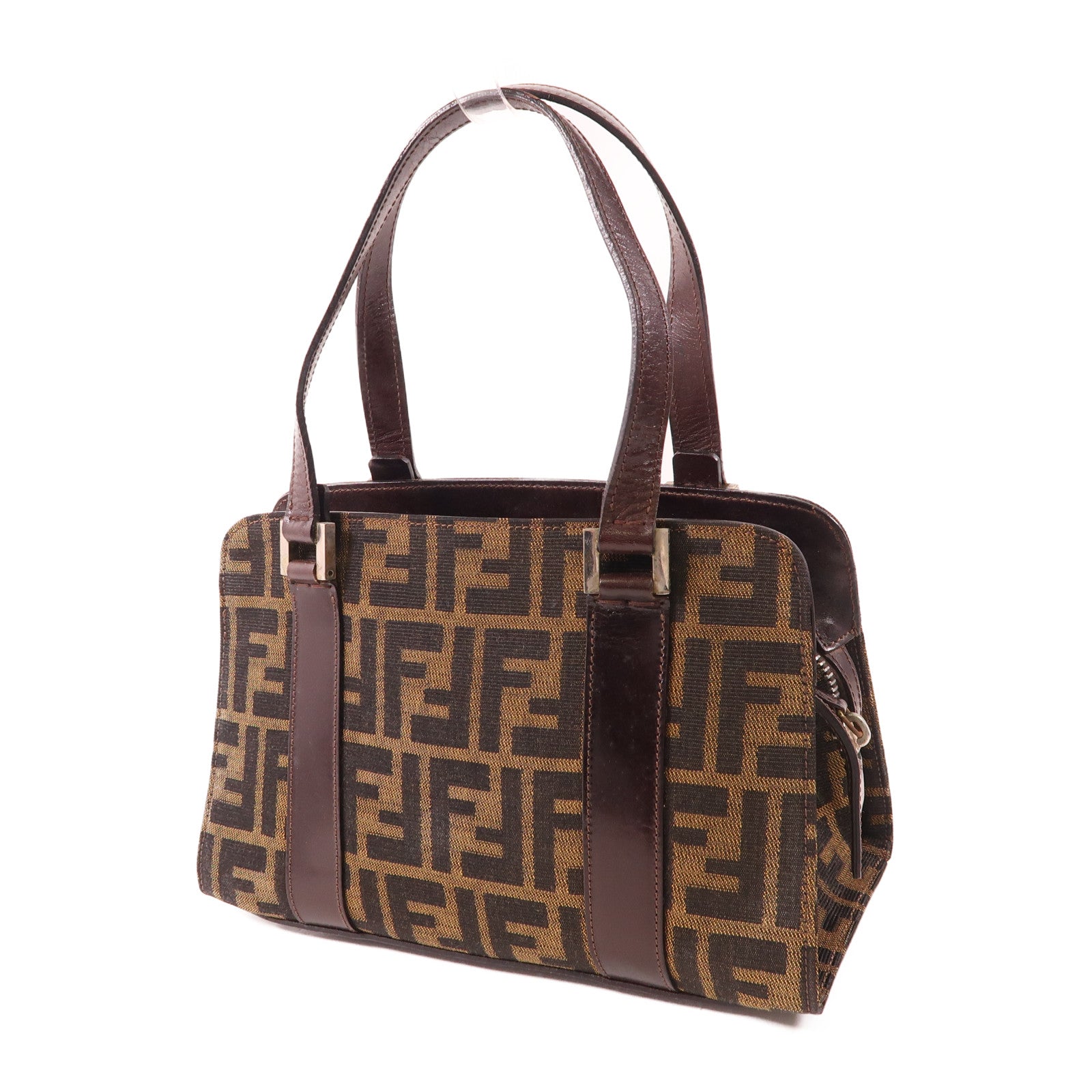 FENDI 帆布Hand Bag銀扣手挽袋