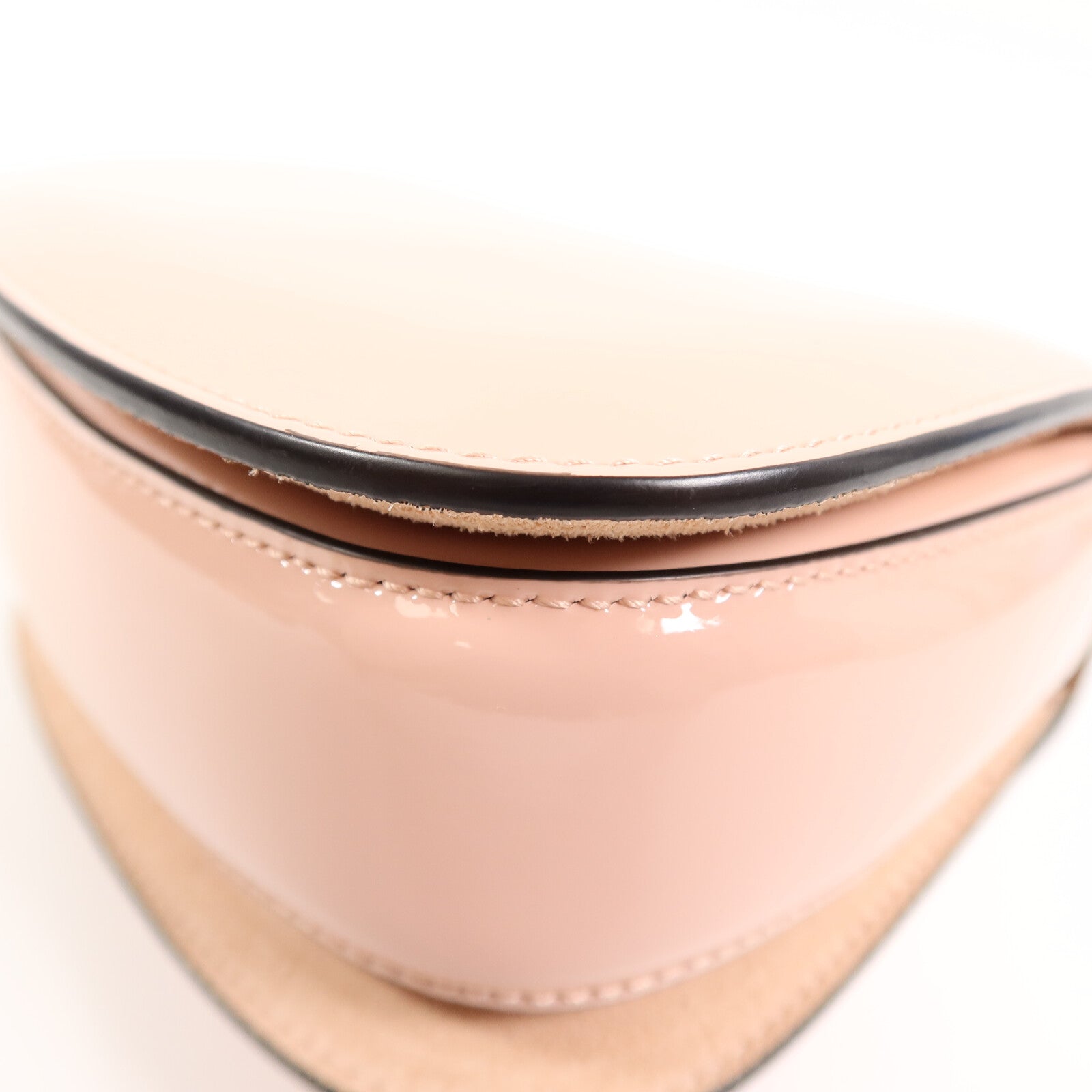 GUCCI 漆皮皮革Bamboo 1947 Mini Top Handle Bag鏈帶手挽肩背兩用袋