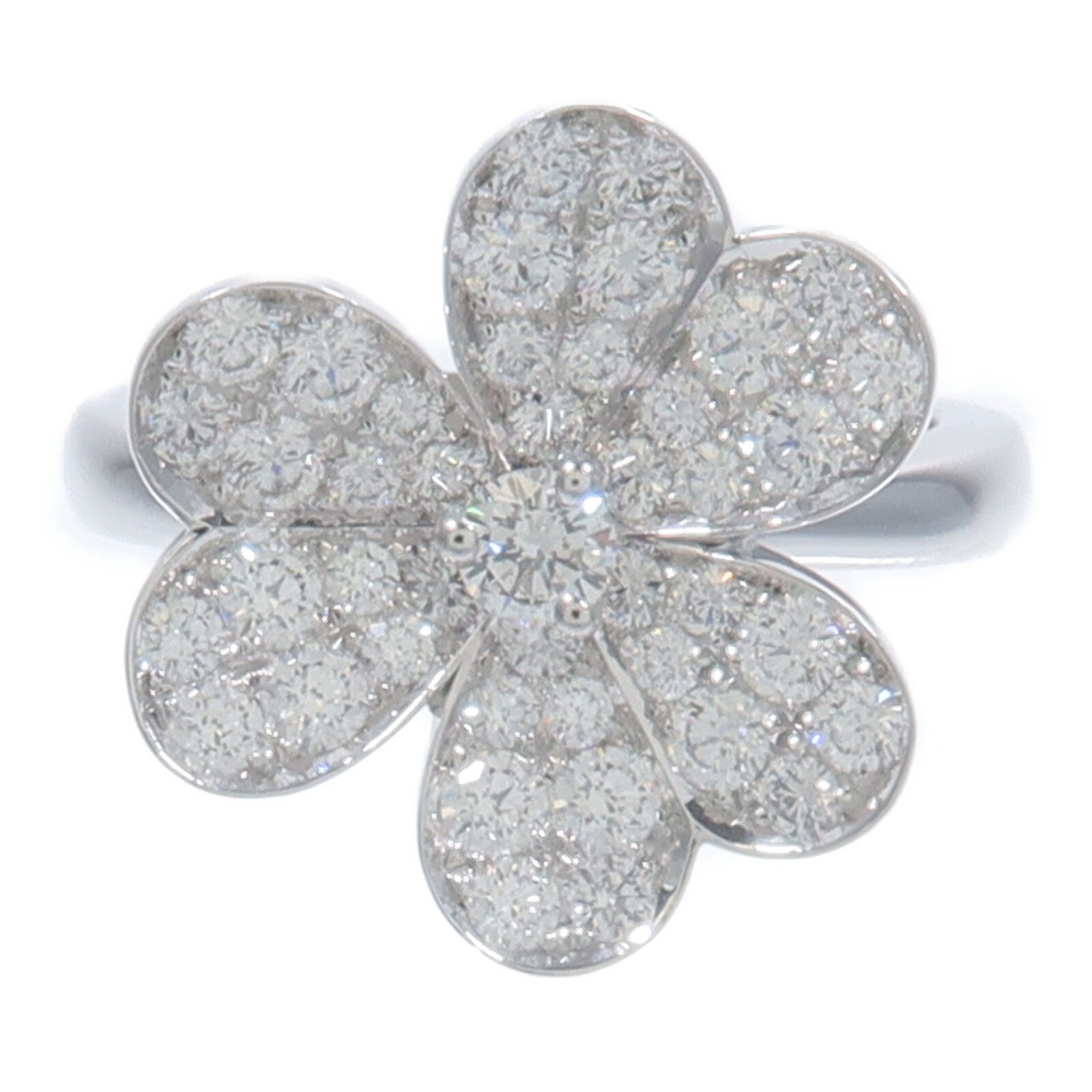 Van Cleef & Arpels 18K白金Diamond Frivole Ring鑽石戒指