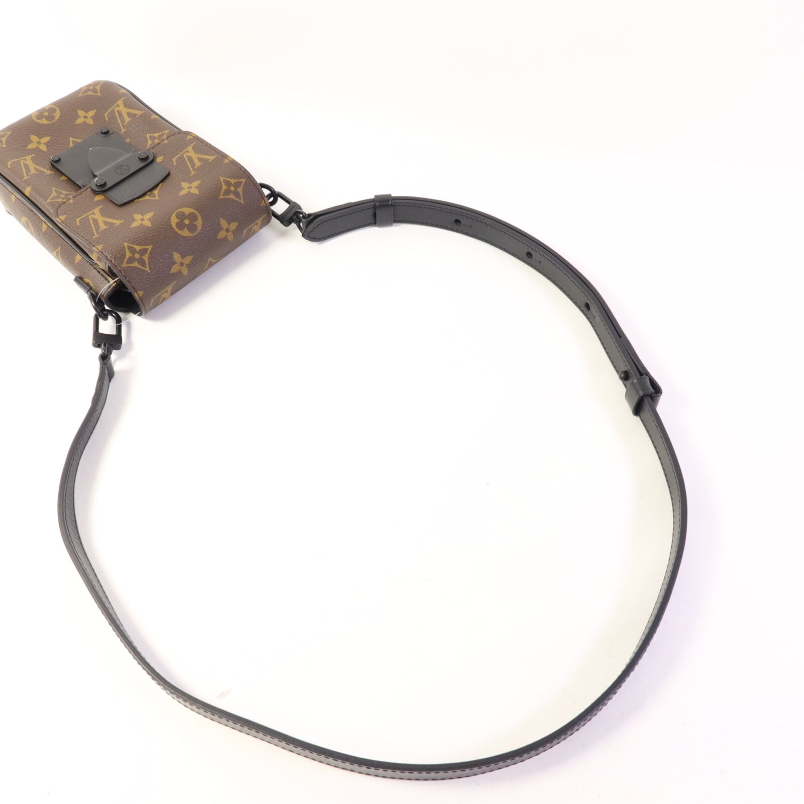 LOUIS VUITTON Monogram Macassar S-Lock肩背袋