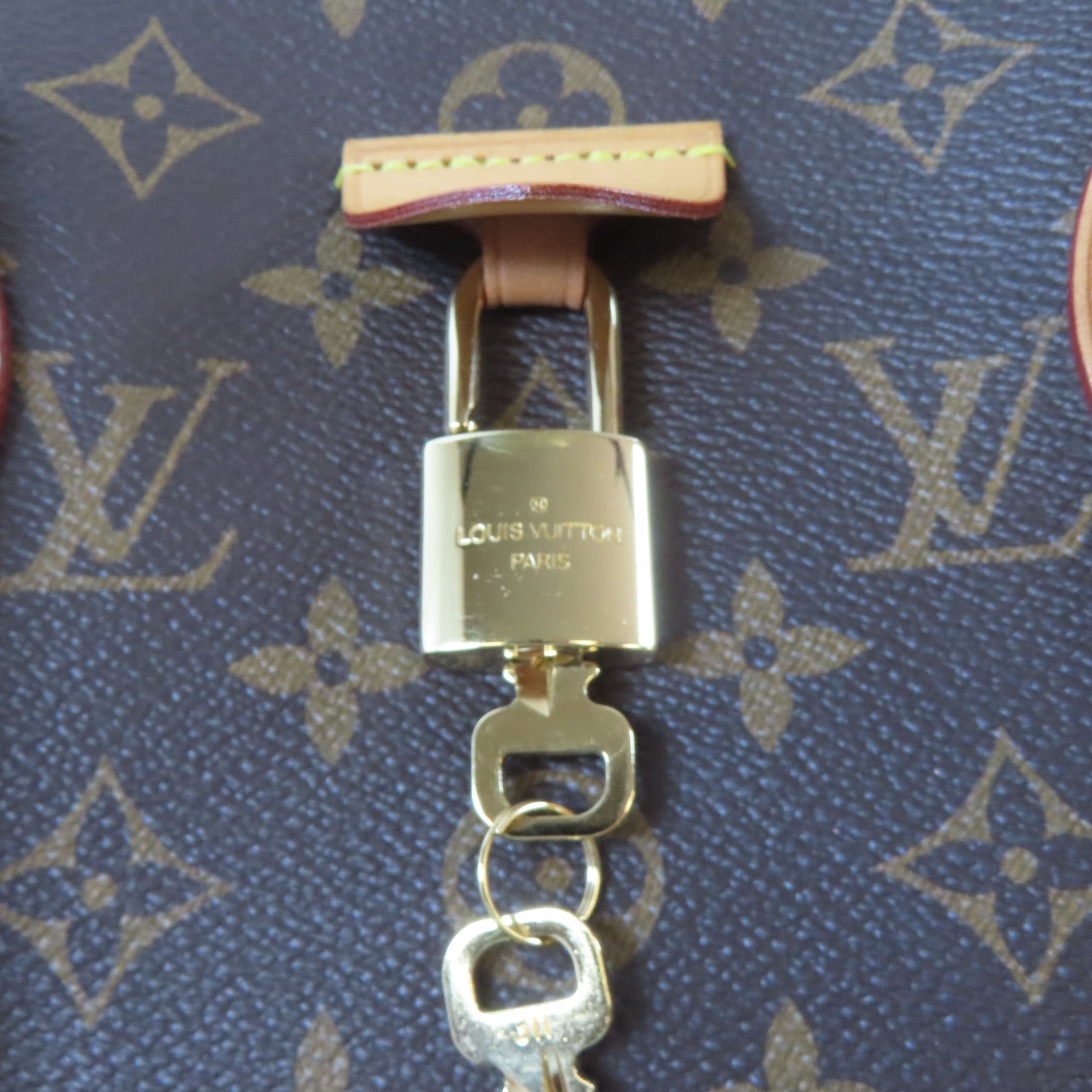 LOUIS VUITTON Monogram Rivoli MM金扣手挽肩背兩用袋啡色
