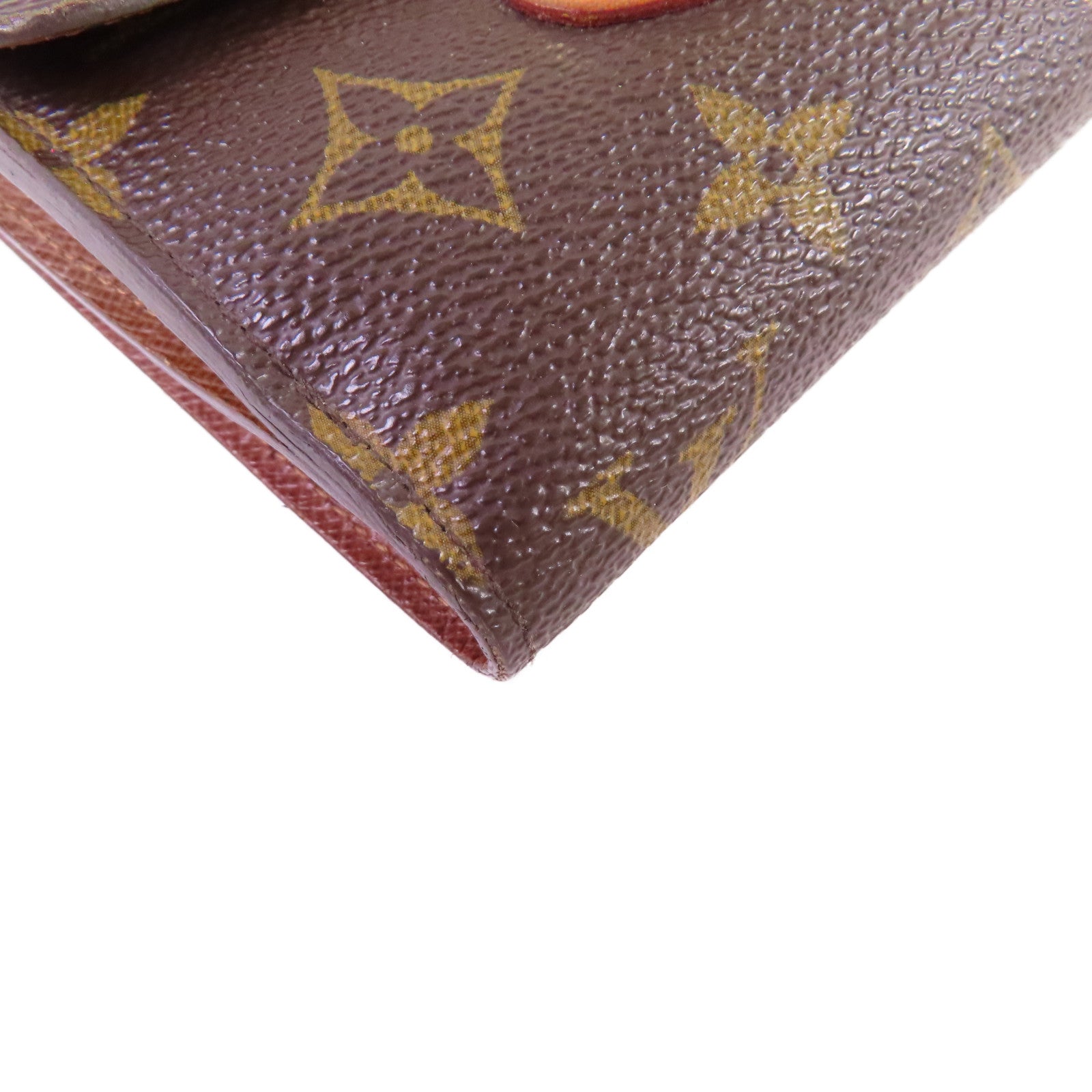 LOUIS VUITTON Monogram Joey Short Wallet金扣短錢包啡色
