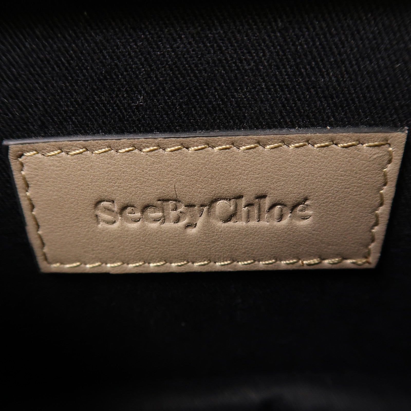 SEE BY CHLOE 牛皮皮革2 Way Shoulder金扣手挽肩背兩用袋