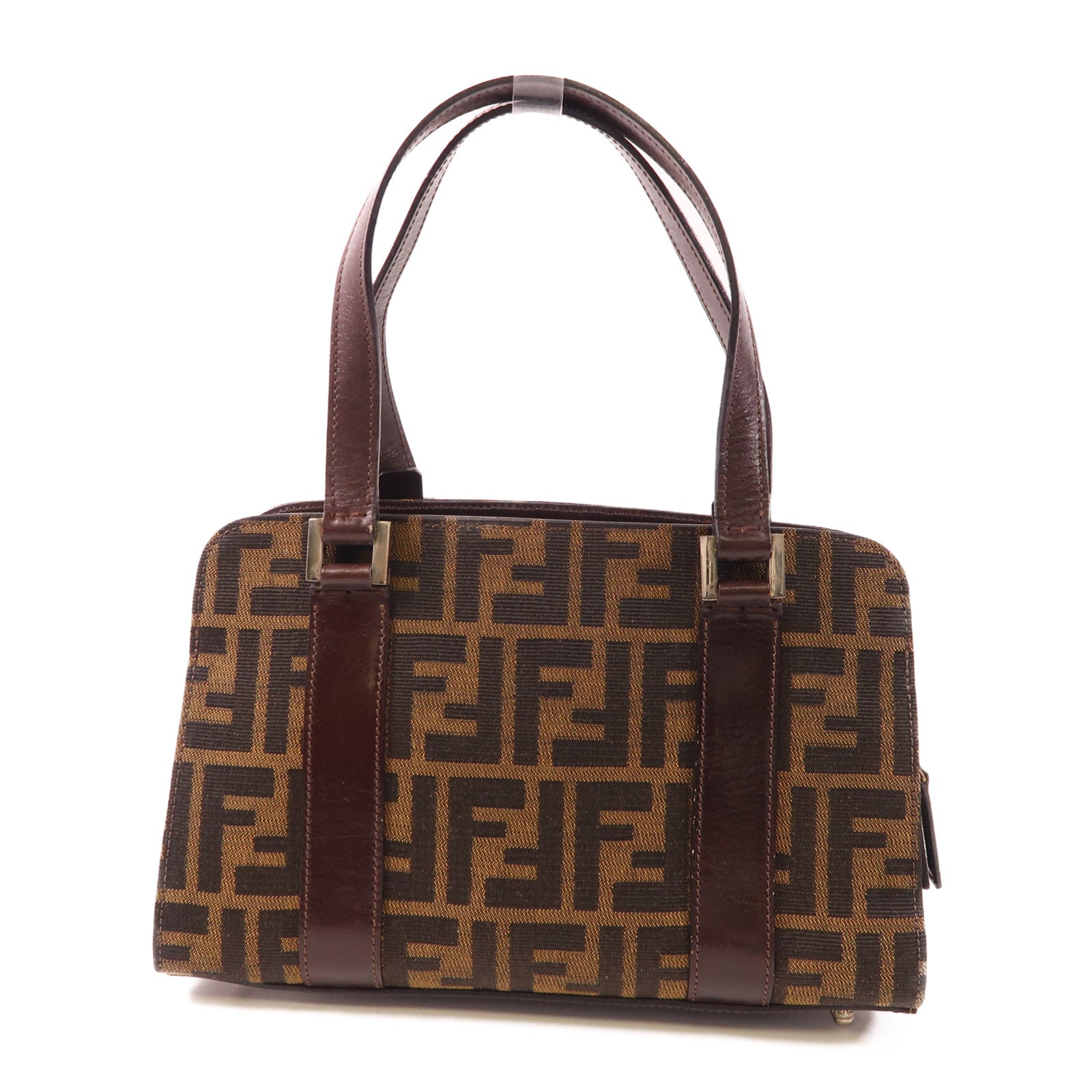 FENDI 帆布Hand Bag銀扣手挽袋
