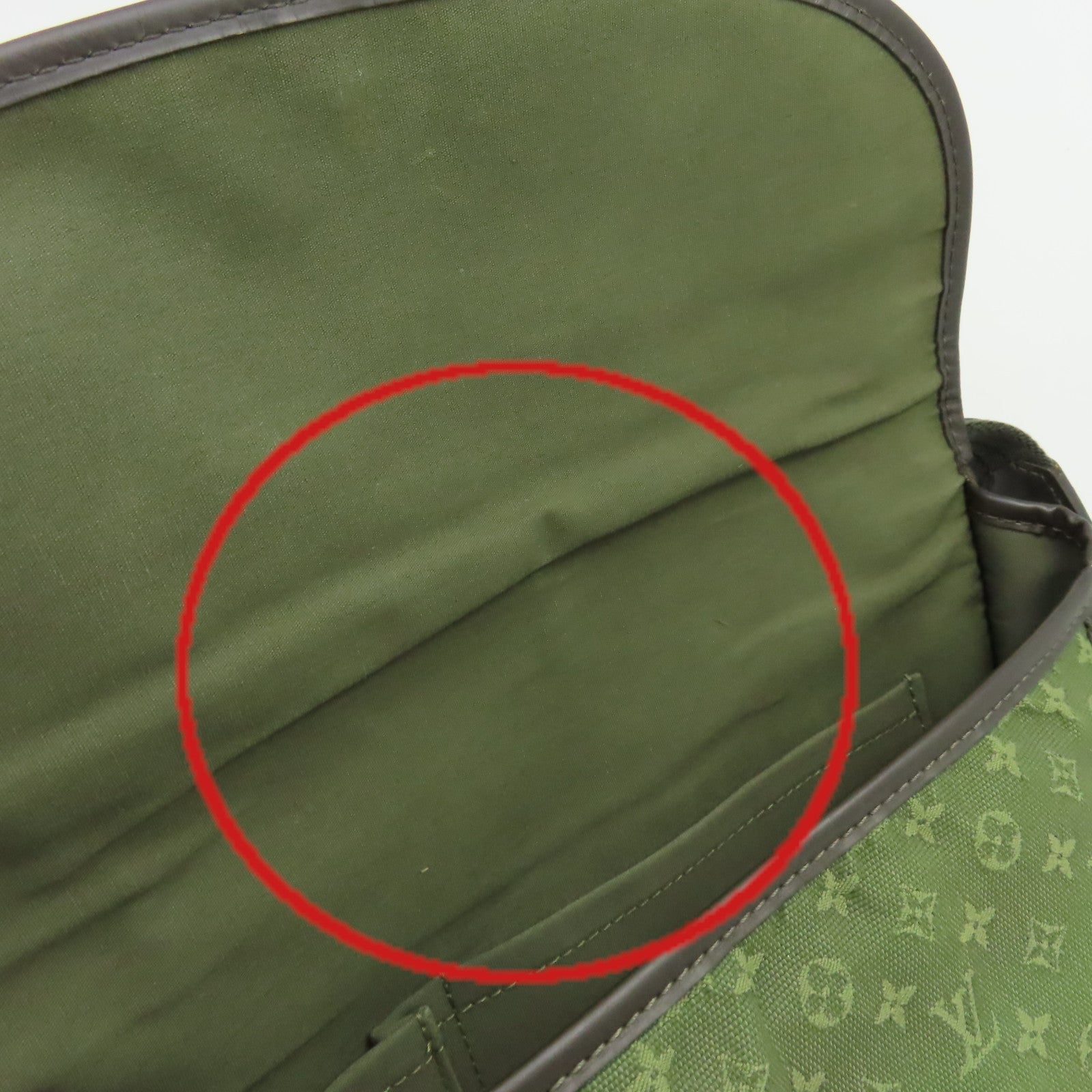 LOUIS VUITTON 【激減優惠】Monogram Mini Berangene Shoulder Bag肩背袋綠色/啡色