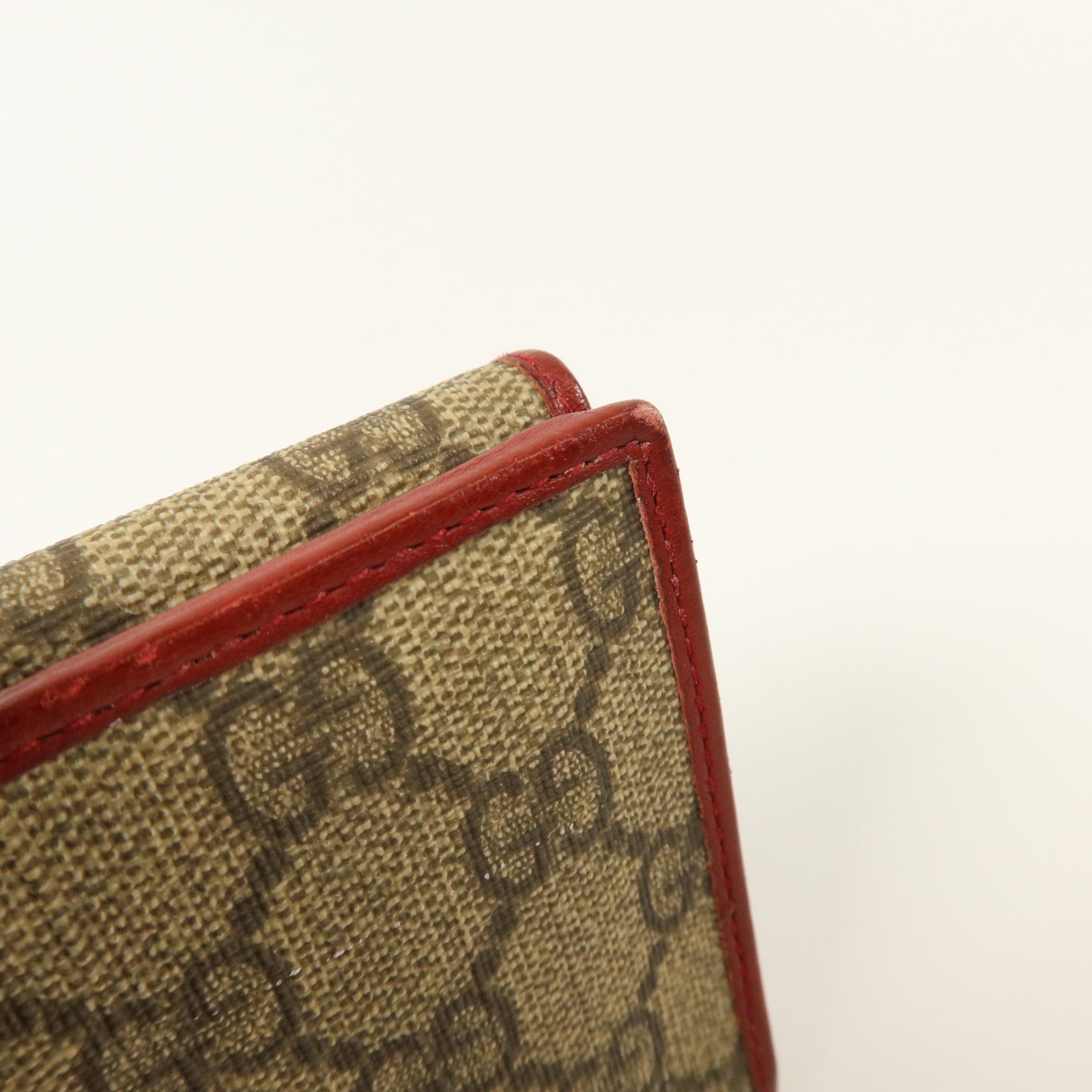 GUCCI 塗層帆布Wed Continental Long Wallet金扣長錢包