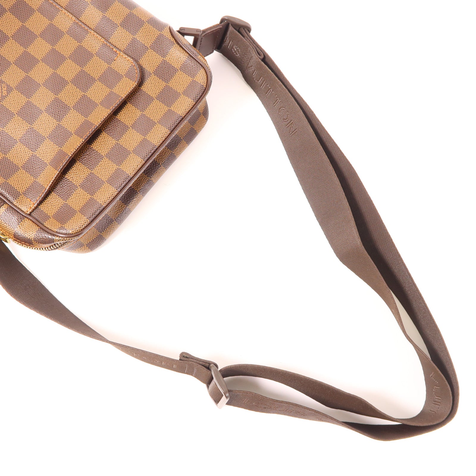 LOUIS VUITTON Damier Olaf PM金扣肩背袋