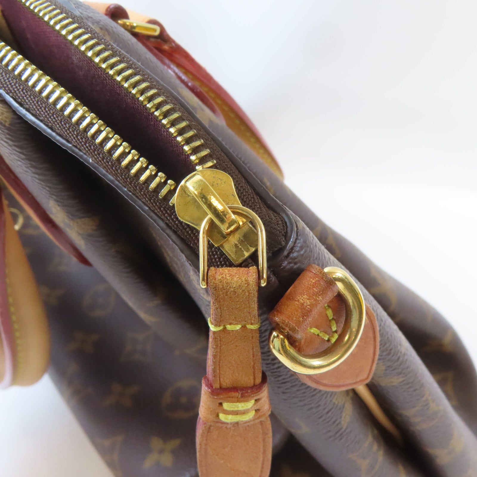 LOUIS VUITTON Monogram Rivoli MM金扣手挽肩背兩用袋啡色
