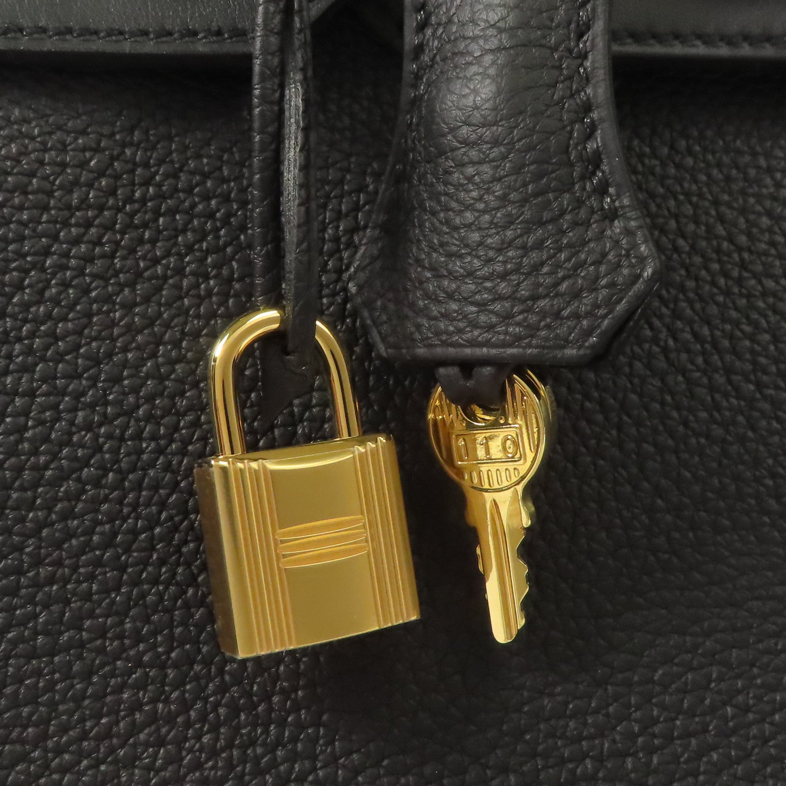 HERMES 【激減優惠】Togo皮革Birkin 30金扣手挽袋Black