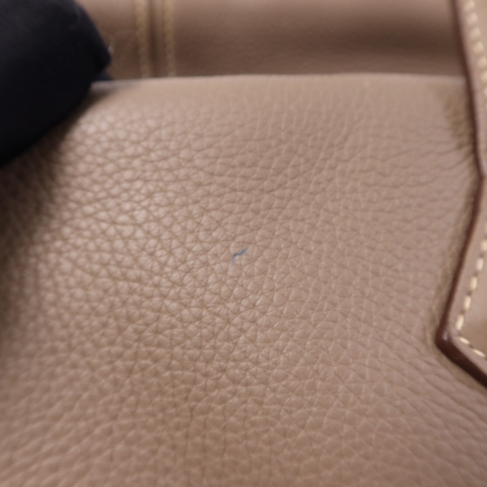 HERMES Clemence皮革Victoria 43銀扣肩背袋