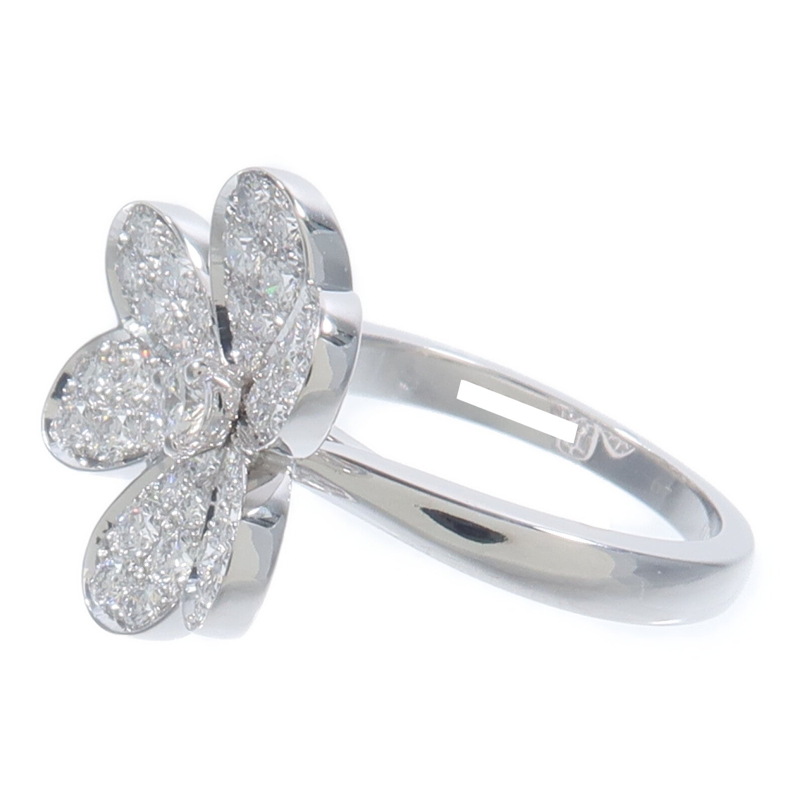 Van Cleef & Arpels 18K白金Diamond Frivole Ring鑽石戒指