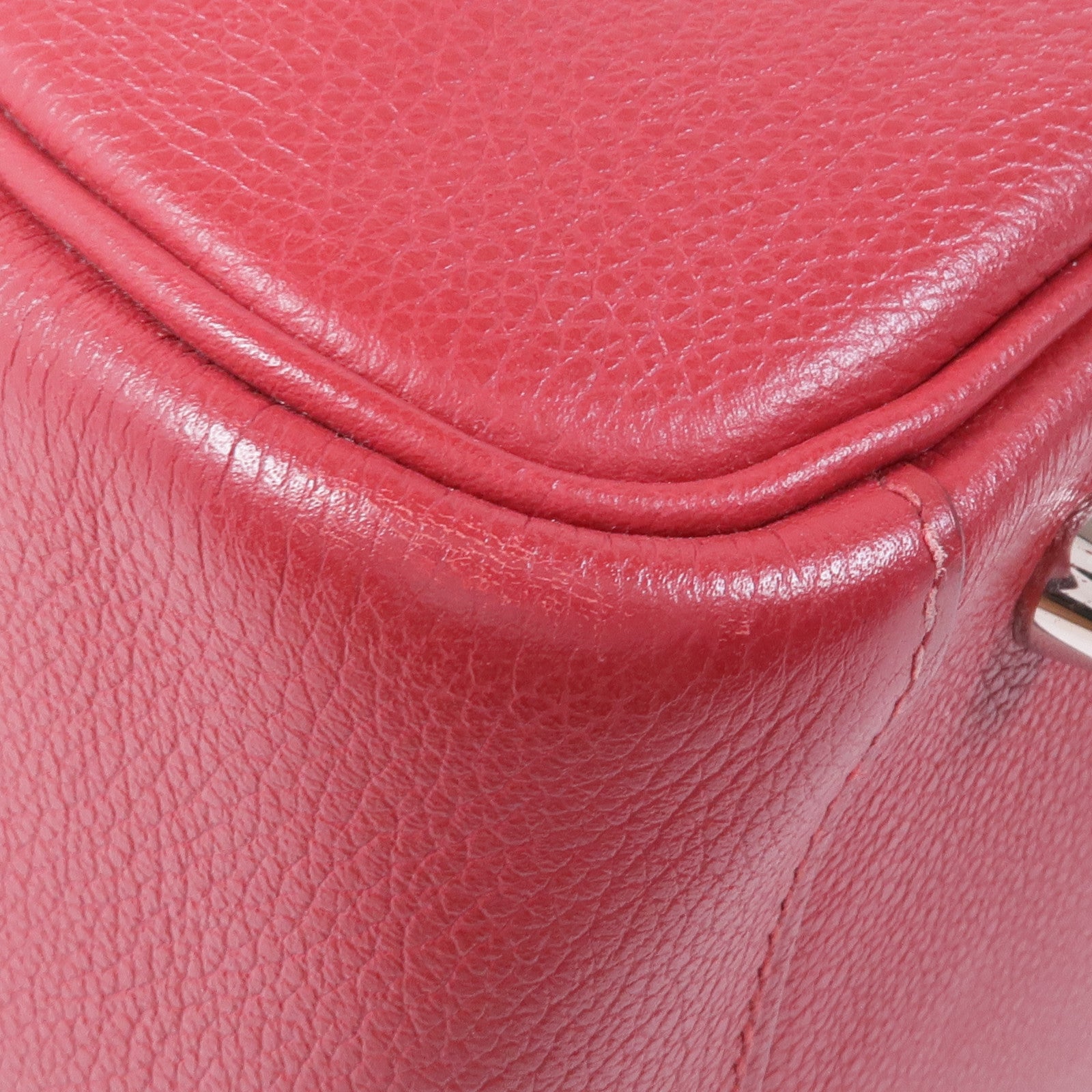 HERMES 【激減優惠】Clemence皮革Lindy 30銀扣肩背袋Rouge Casaque