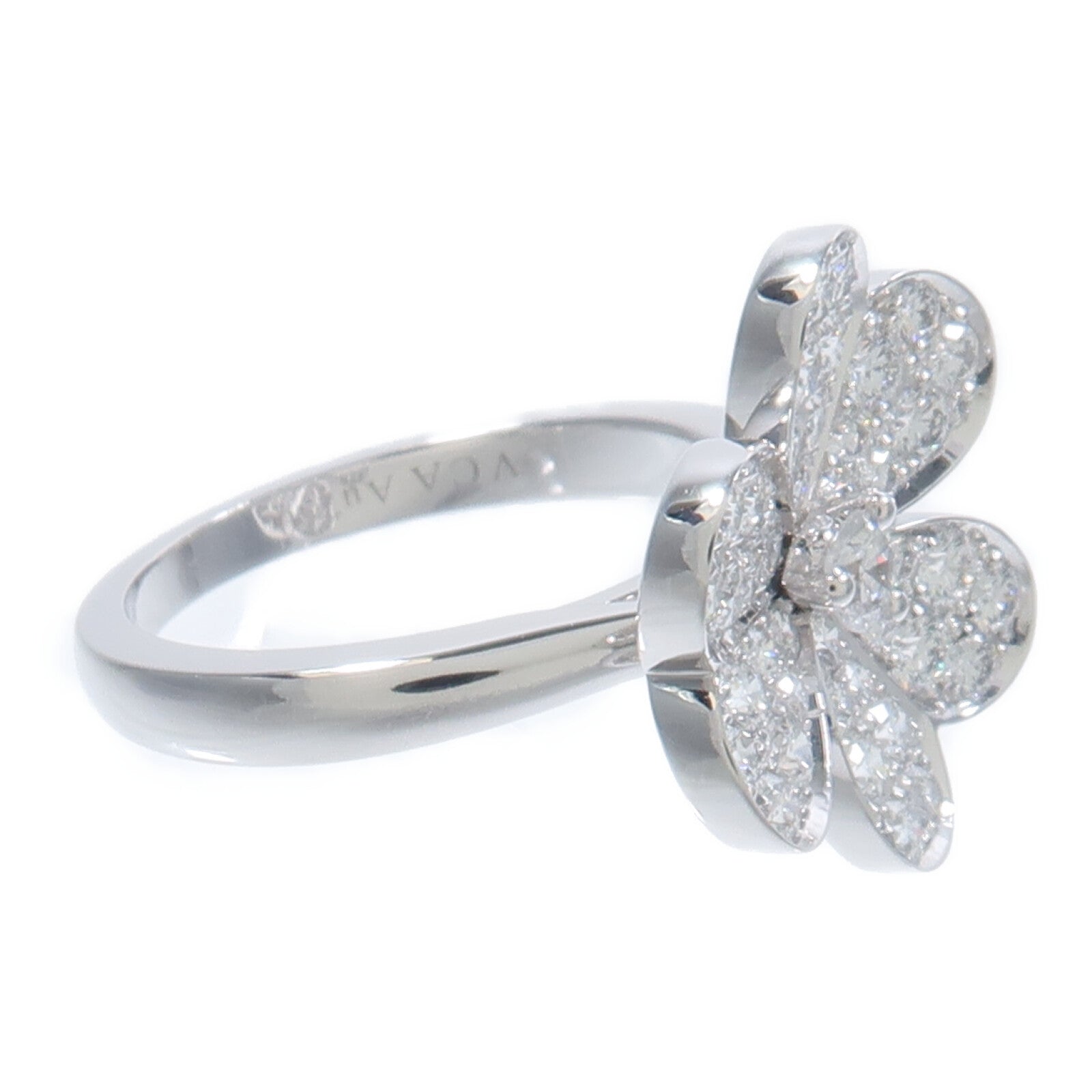 Van Cleef & Arpels 18K白金Diamond Frivole Ring鑽石戒指