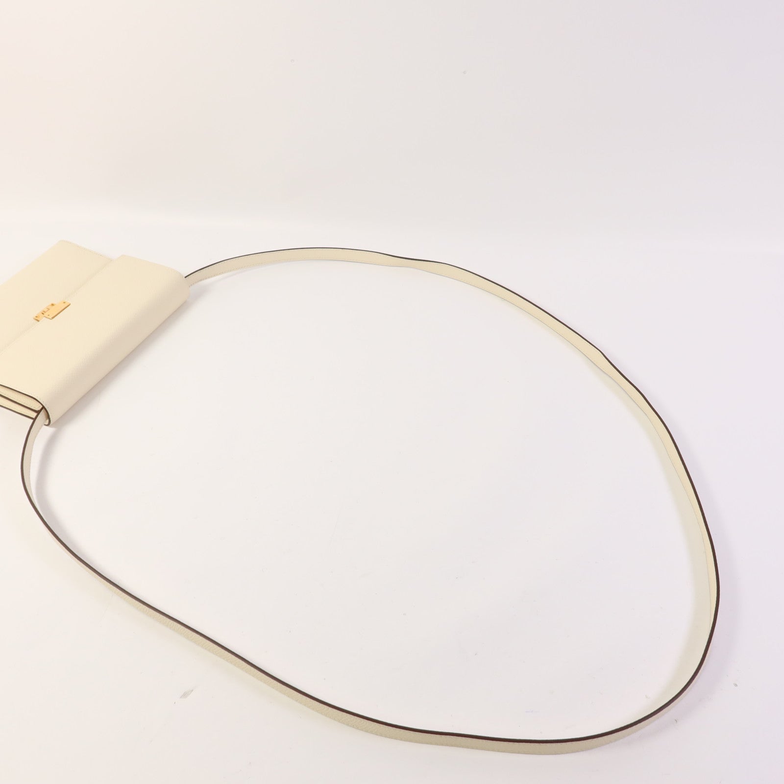 HERMES Epsom皮革Clic 16金扣肩背袋Nata