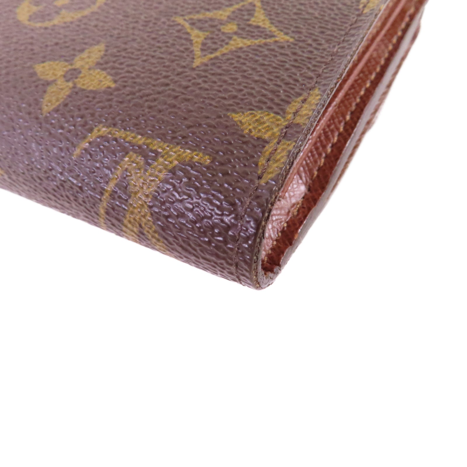 LOUIS VUITTON Monogram Joey Short Wallet金扣短錢包啡色