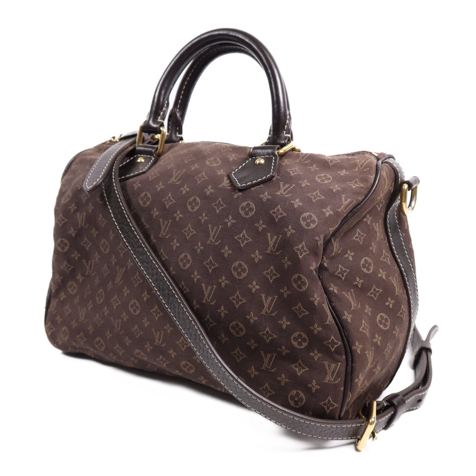LOUIS VUITTON Monogram Mini Lin Speedy 30金扣手挽肩背兩用袋