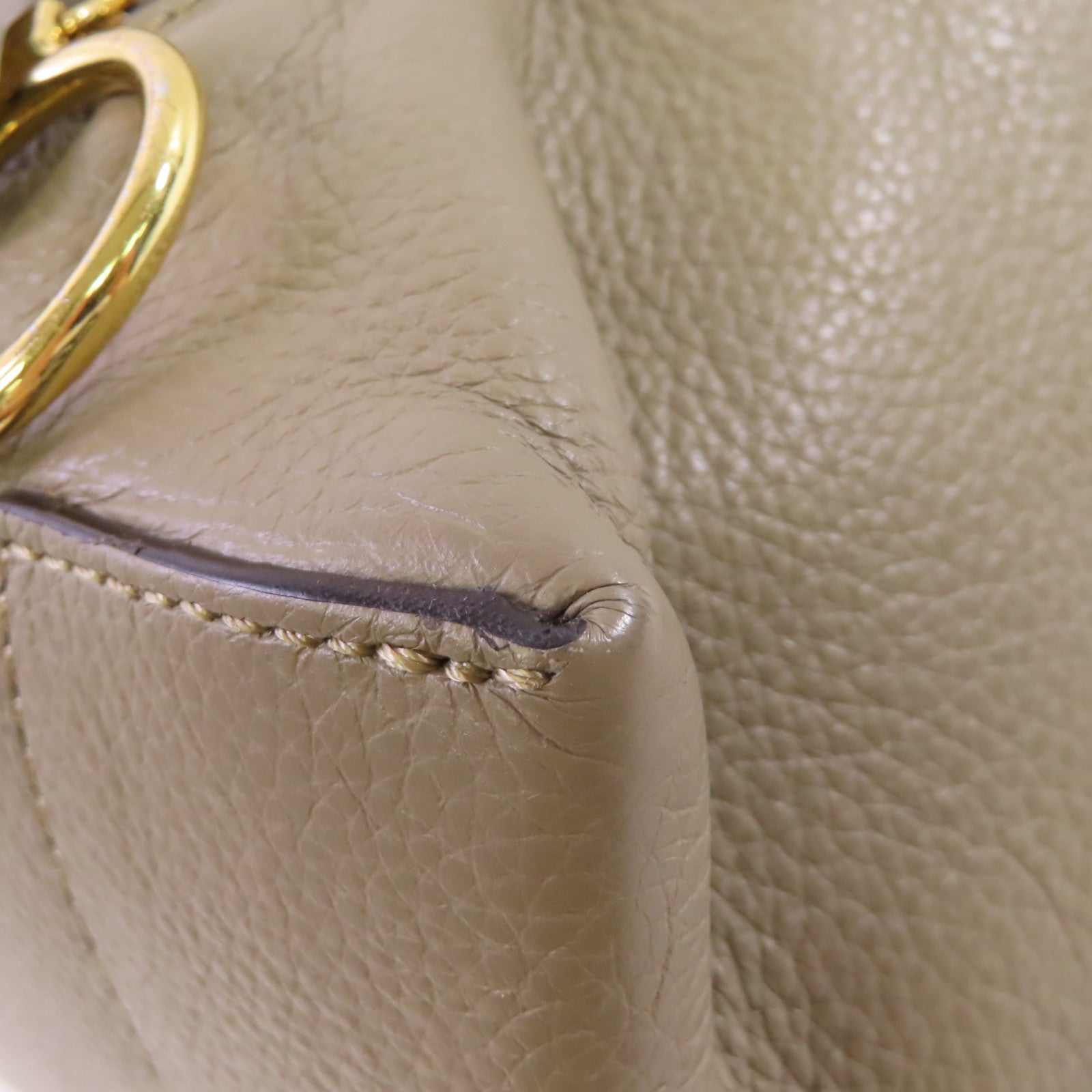 SEE BY CHLOE 牛皮皮革2Way Backpack金扣肩背背包兩用袋灰色
