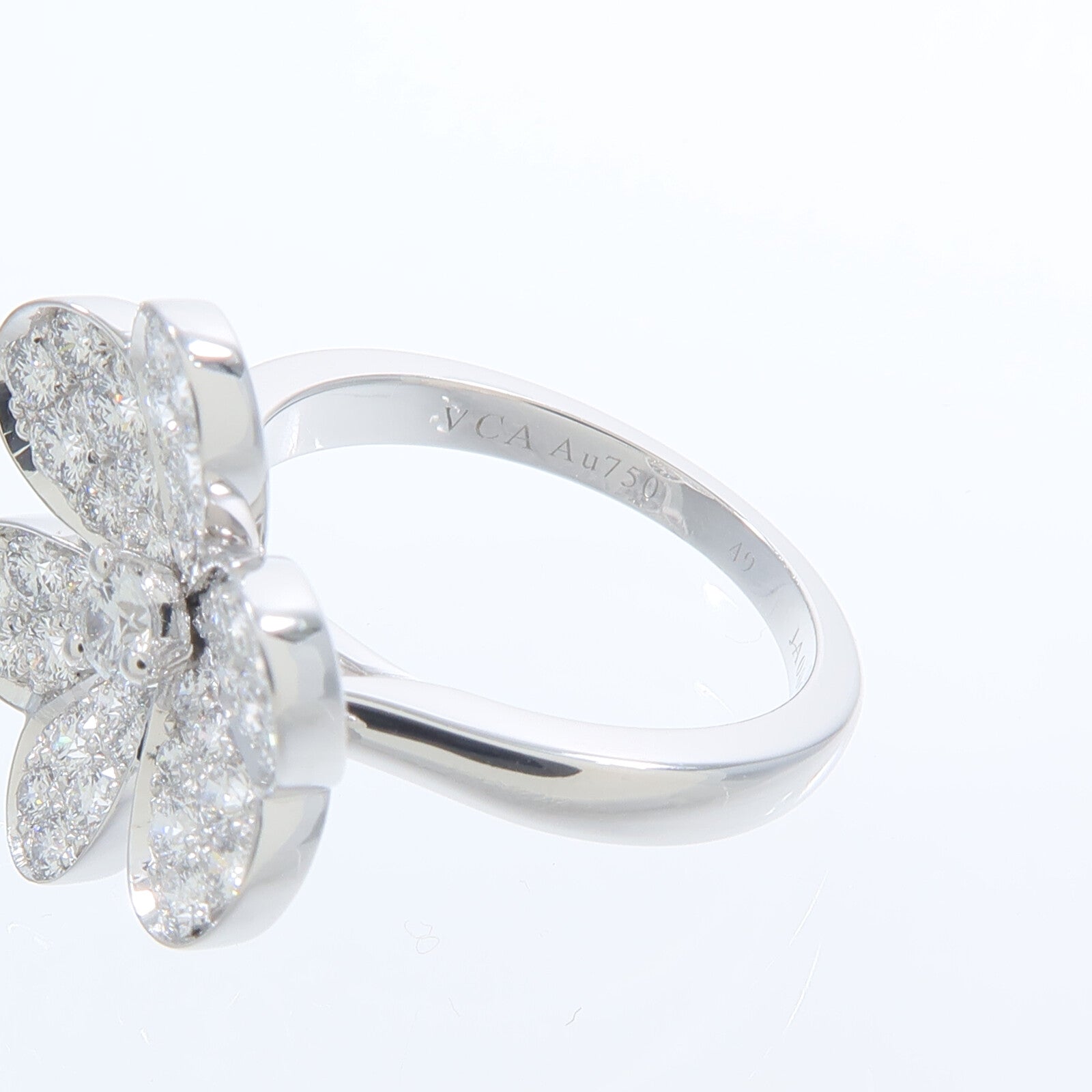 Van Cleef & Arpels 18K白金Diamond Frivole Ring鑽石戒指