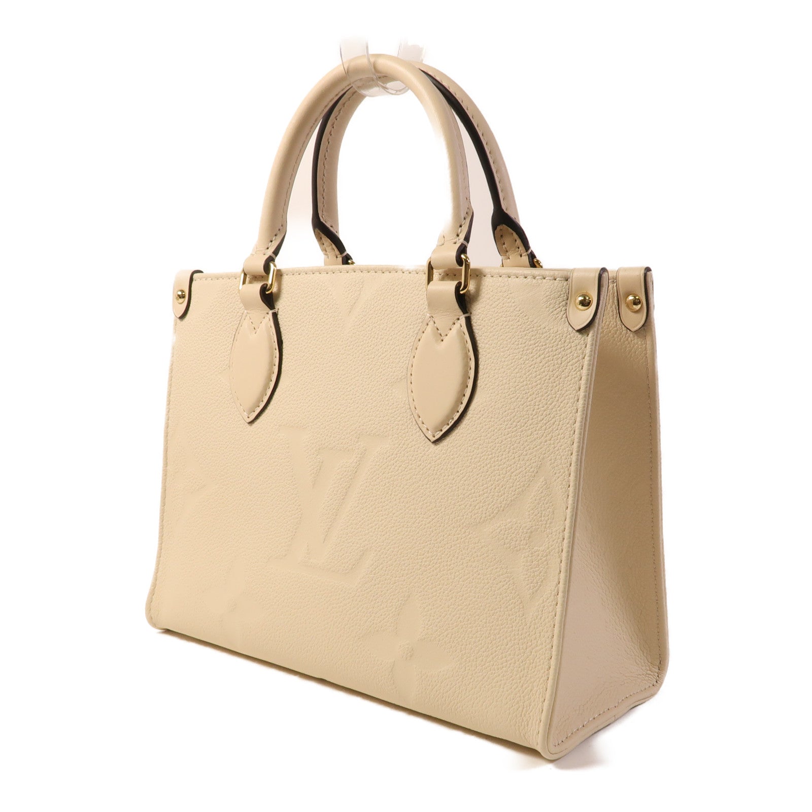 LOUIS VUITTON Monogram Empreinte On The Go金扣手挽肩背兩用袋