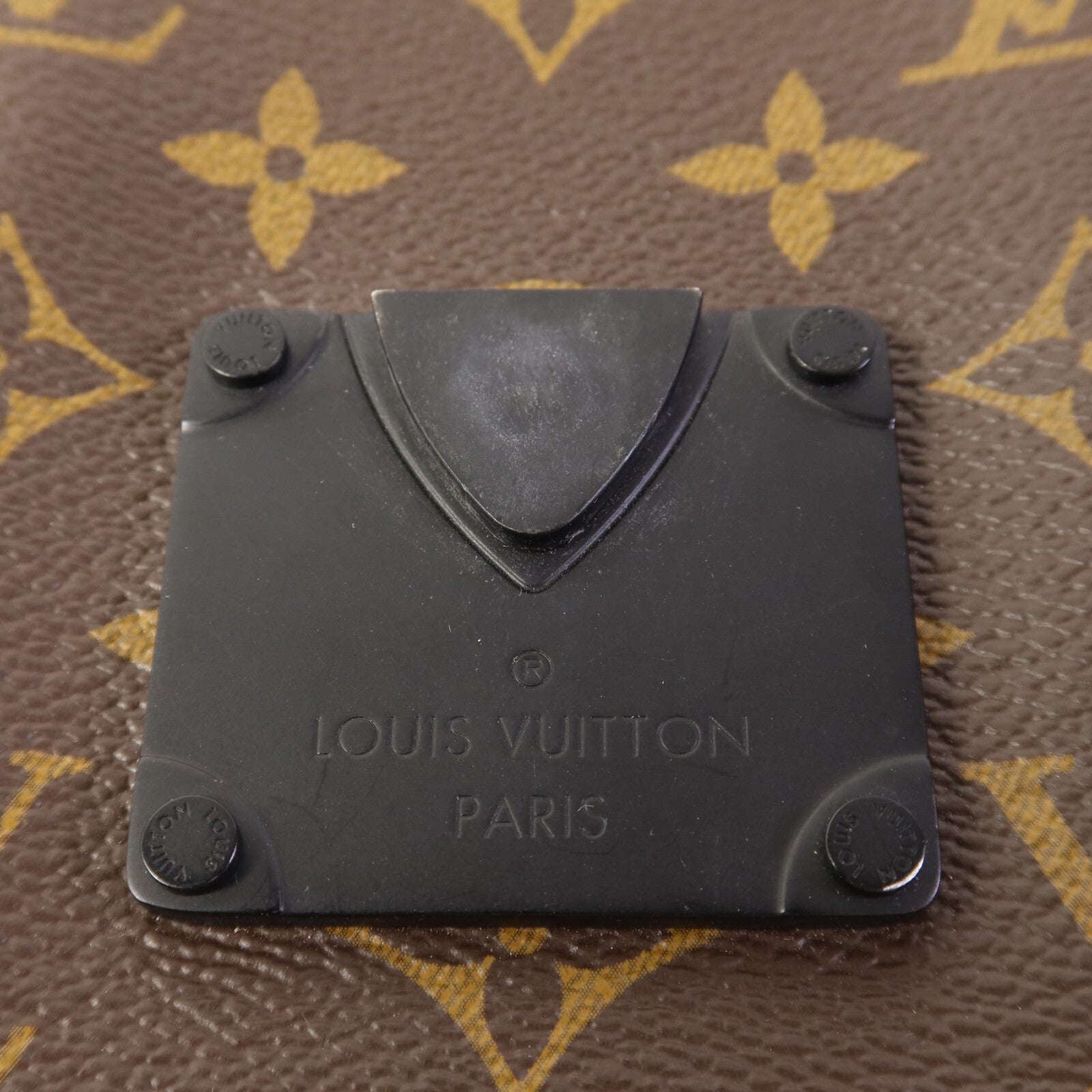 LOUIS VUITTON Monogram Macassar S-Lock肩背袋