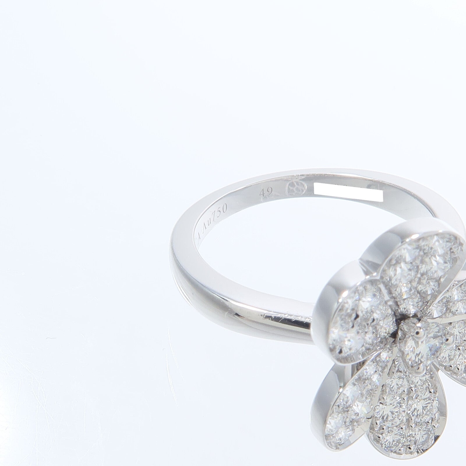 Van Cleef & Arpels 18K白金Diamond Frivole Ring鑽石戒指